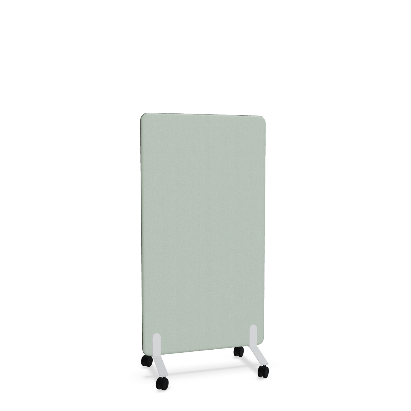 Image of Trennwand Mdd Sonic 80x145 cm, auf Rollen, Grün/Weiss, Neu