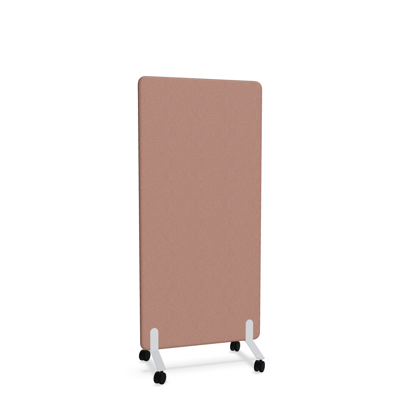 Image of Trennwand Mdd Sonic 80x165 cm, auf Rollen, Rosa/Weiss, Neu