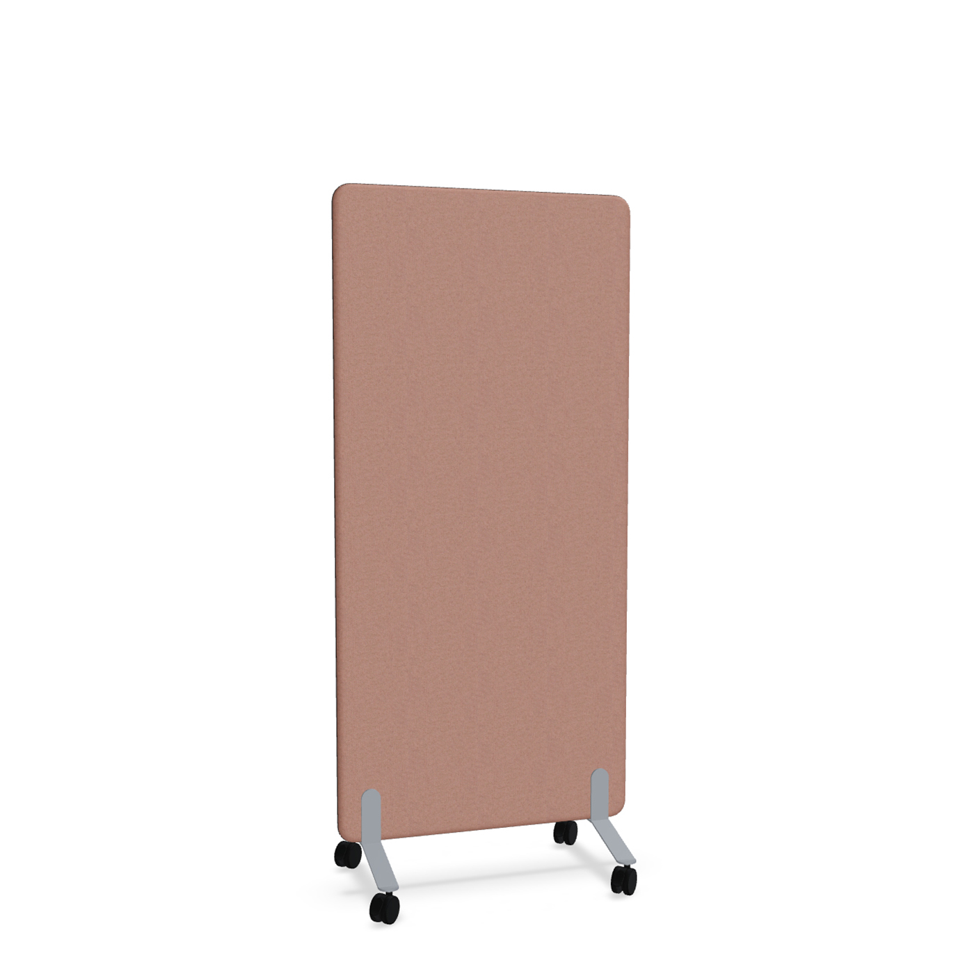 Image of Trennwand Mdd Sonic 80x165 cm, auf Rollen, Rosa/Silbergrau, Neu