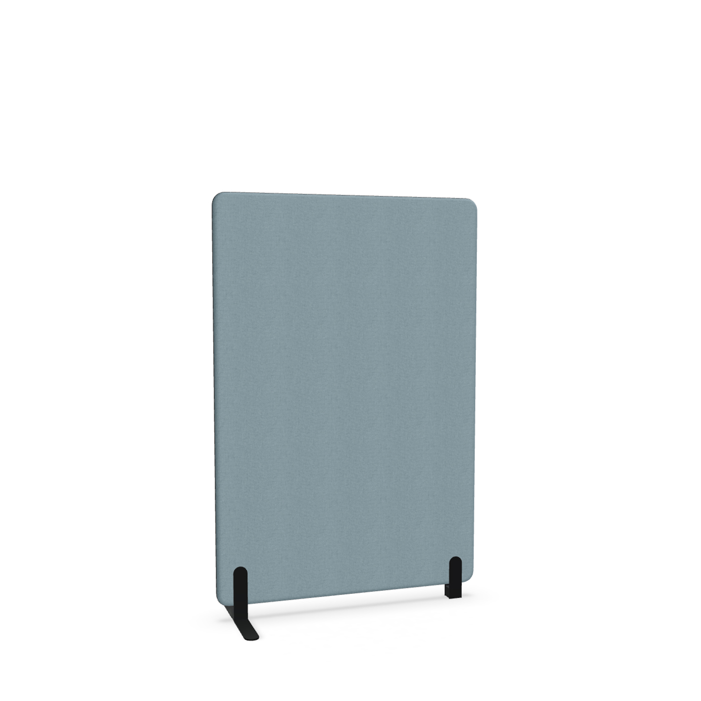 Image of Trennwand Mdd Sonic 100x145 cm, Freistehender Fuss und Distanzfuss, Blau/Schwarz, Neu