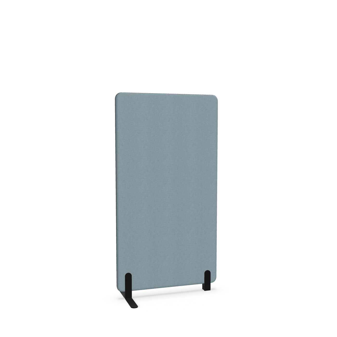 Image of Trennwand Mdd Sonic 80x145 cm, Freistehender Fuss und Distanzfuss, Blau/Schwarz, Neu