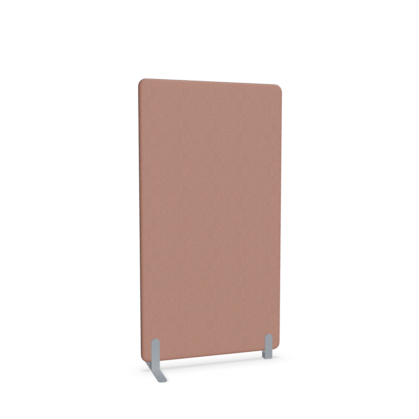 Image of Trennwand Mdd Sonic 90x165 cm, Freistehender Fuss und Distanzfuss, Rosa/Silbergrau, Neu