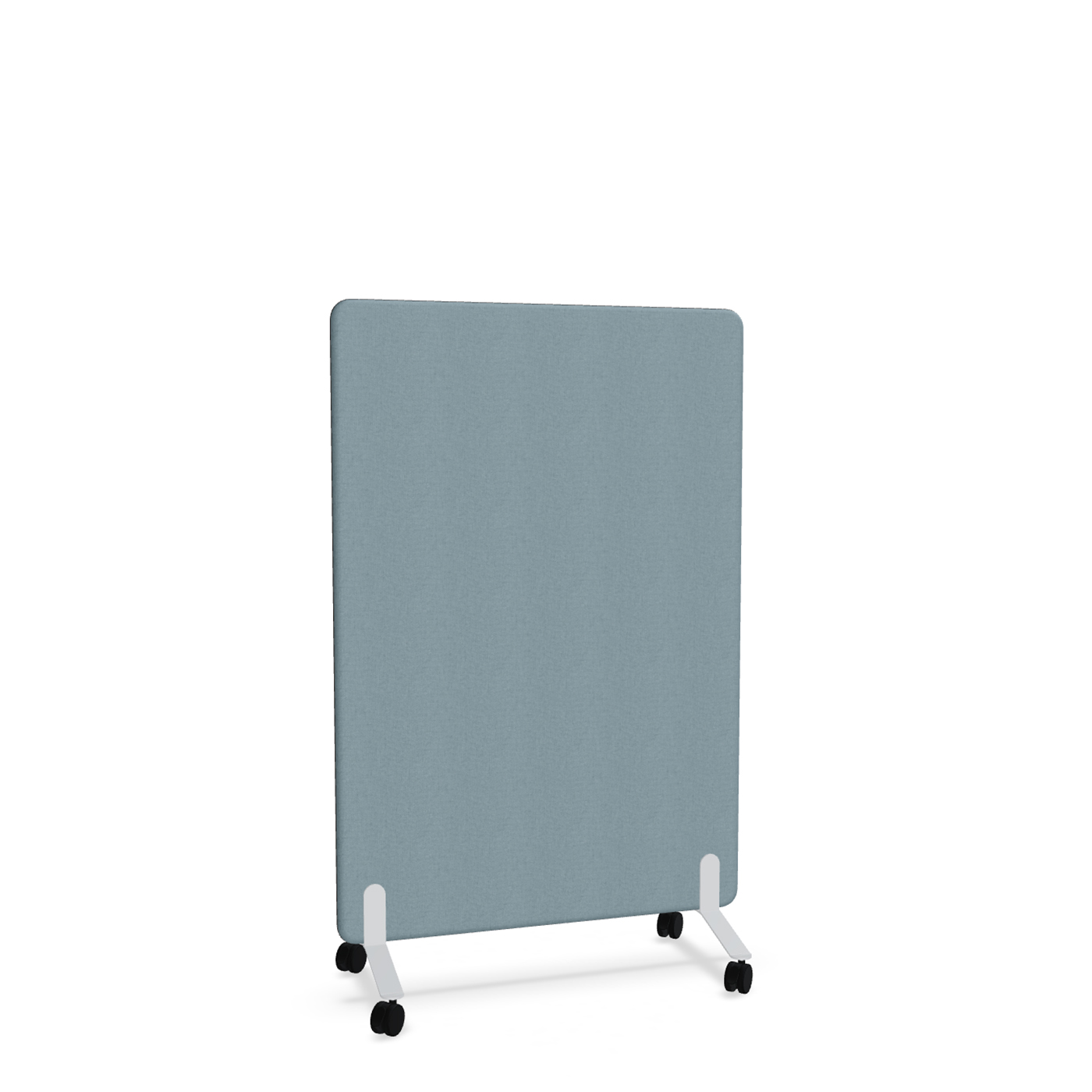 Image of Trennwand Mdd Sonic 100x145 cm, auf Rollen, Blau/Weiss, Neu