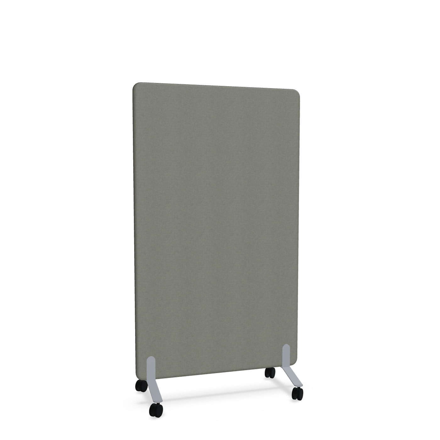 Image of Trennwand Mdd Sonic 100x165 cm, auf Rollen, Anthrazit/Silbergrau, Neu