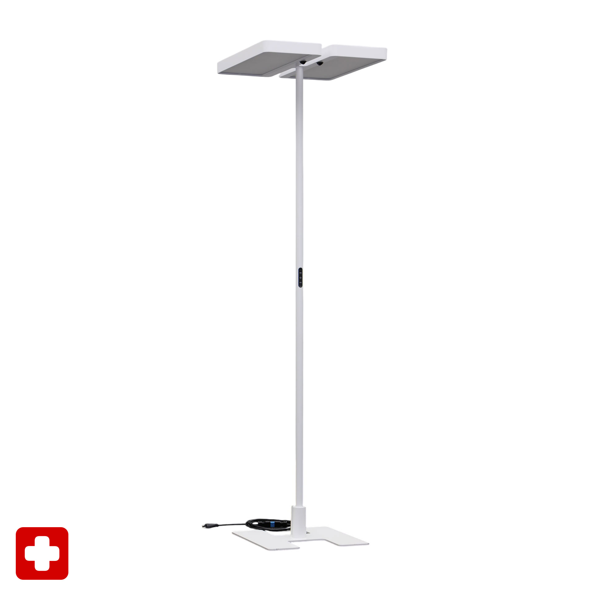 Lampadaire LED Regent Tweak, Blanc, Bon, Éclairage de bureau professionnel