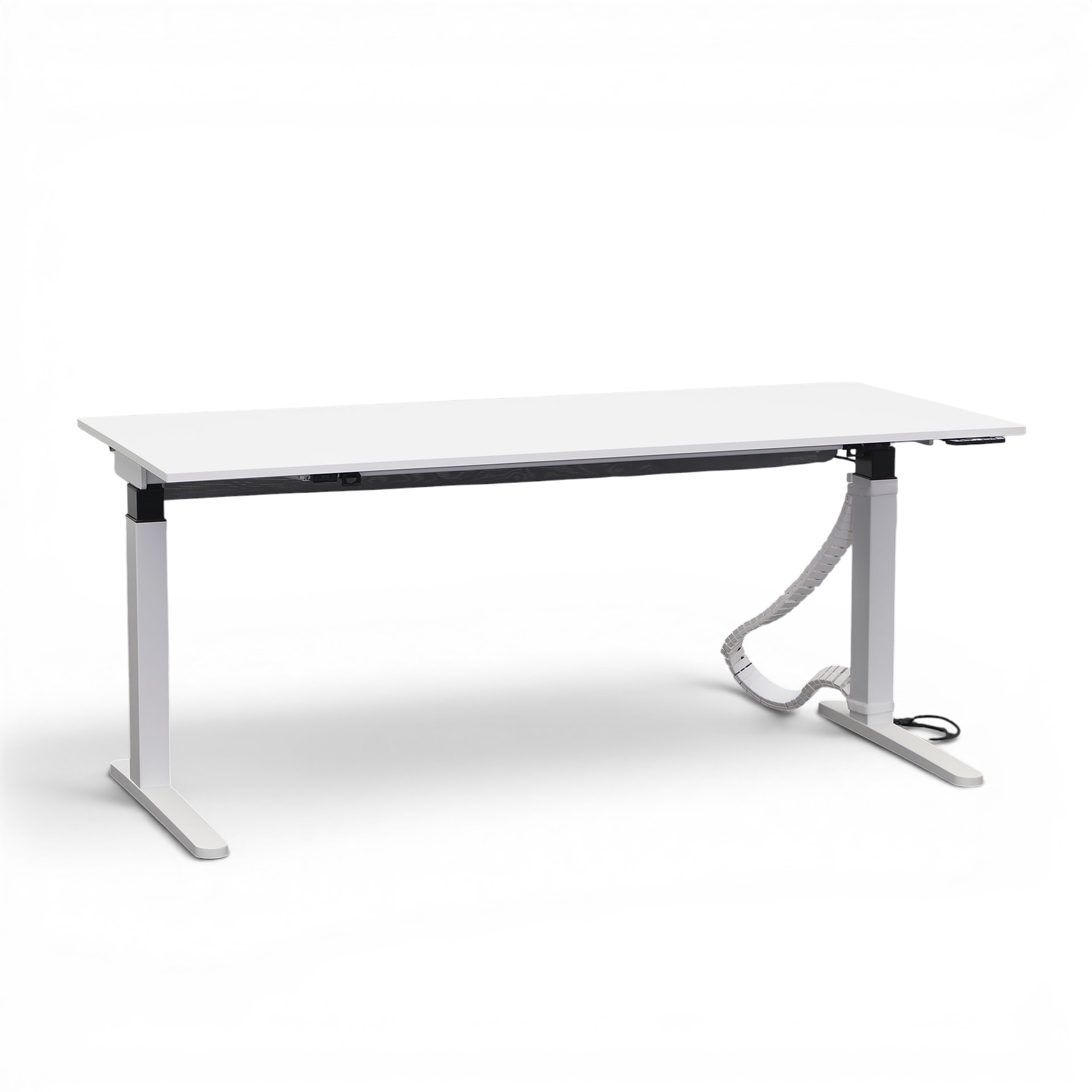 Ergonomischer Schreibtisch höhenverstellbar VS Serie 901 180x80 cm, Weiss, Gut, Tisch - ideal fürs Homeoffice oder Büro