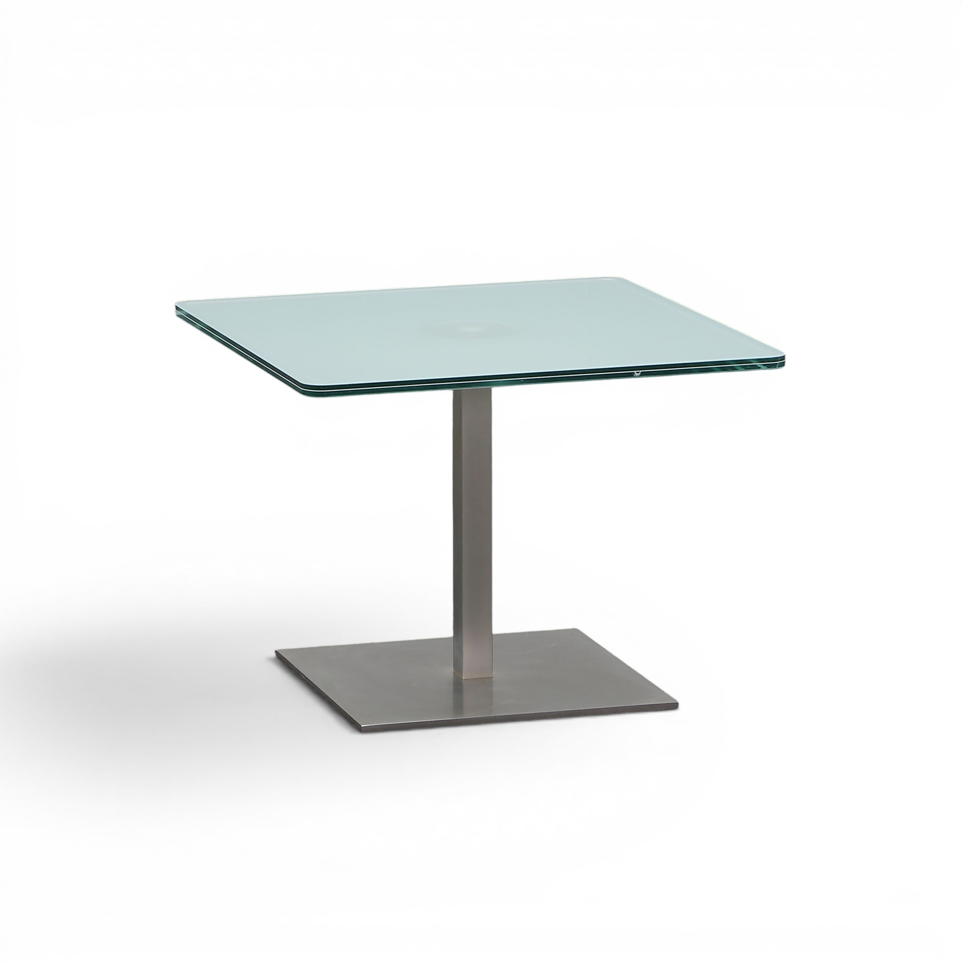 Table basse */*/* Andere */*/* 60x60 cm, Clair/Gris argenté, Carré, Normalement utilisé - Parfait pour le canapé et le salon