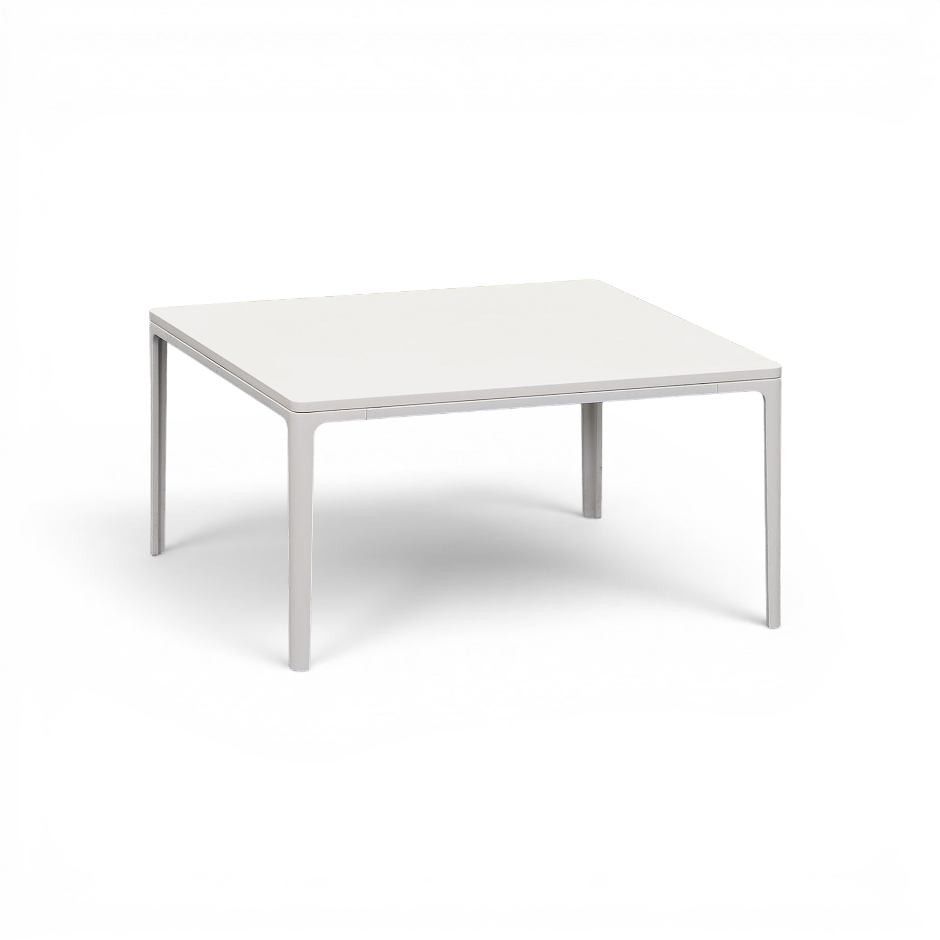 Vitra Plate Table Couchtisch - Jasper Morrison 70x70 cm, Weiss/Weiss, Quadratisch, Normal gebraucht - Perfekt für Sofa und Lounge