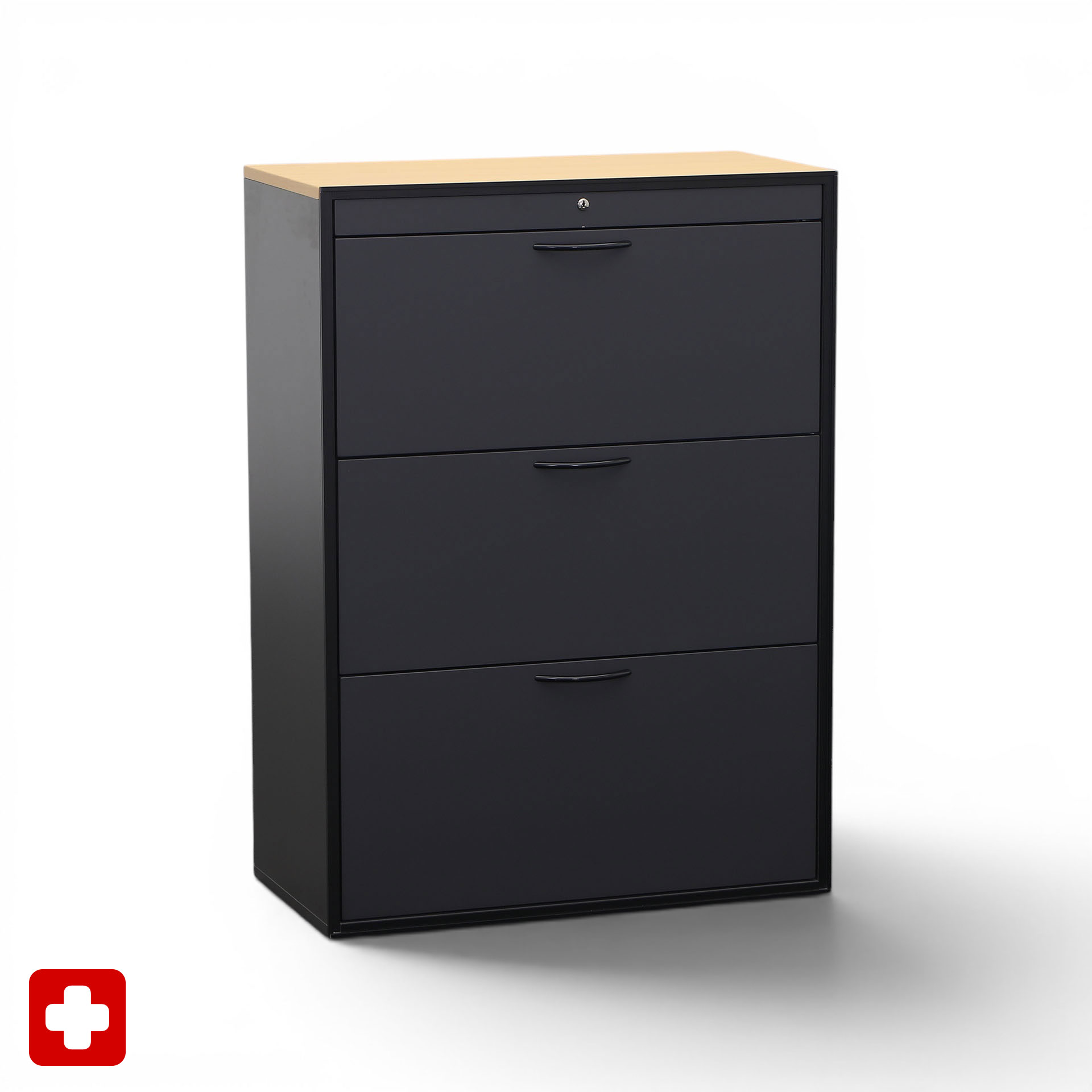 Hängeregisterschrank Elan Next Anthrazit/Buche, Normal gebraucht