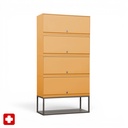 Schliessfachschrank Lista LO (Hellorange, mit Schlüssel)