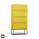 Schliessfachschrank Lista LO (Gelb, mit Schlüssel)