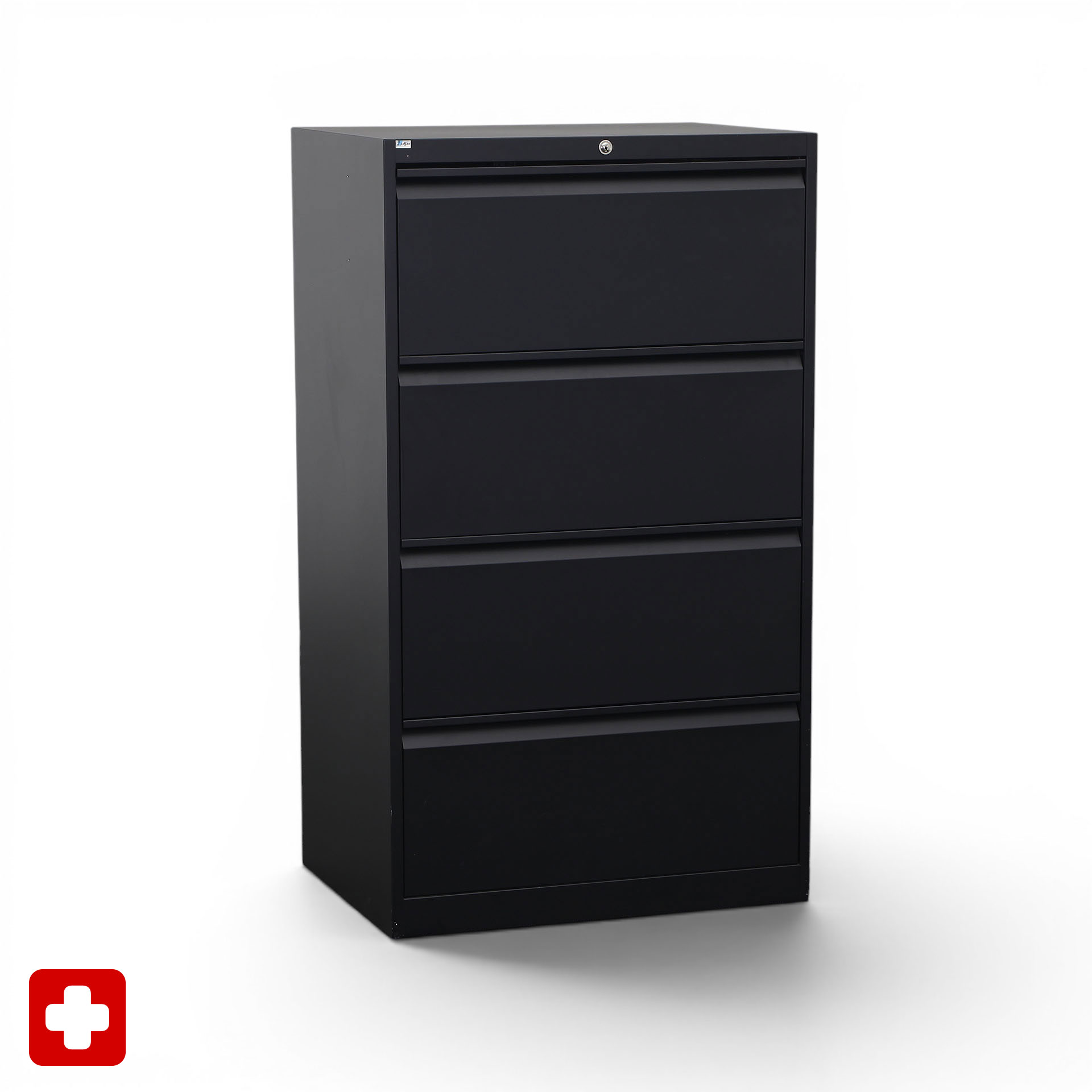 Metallschrank Lista LO Schwarz, Normal gebraucht