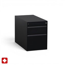 Korpus Lista LO Serie L (Schwarz, mit Schlüssel, mit Hängeregister)