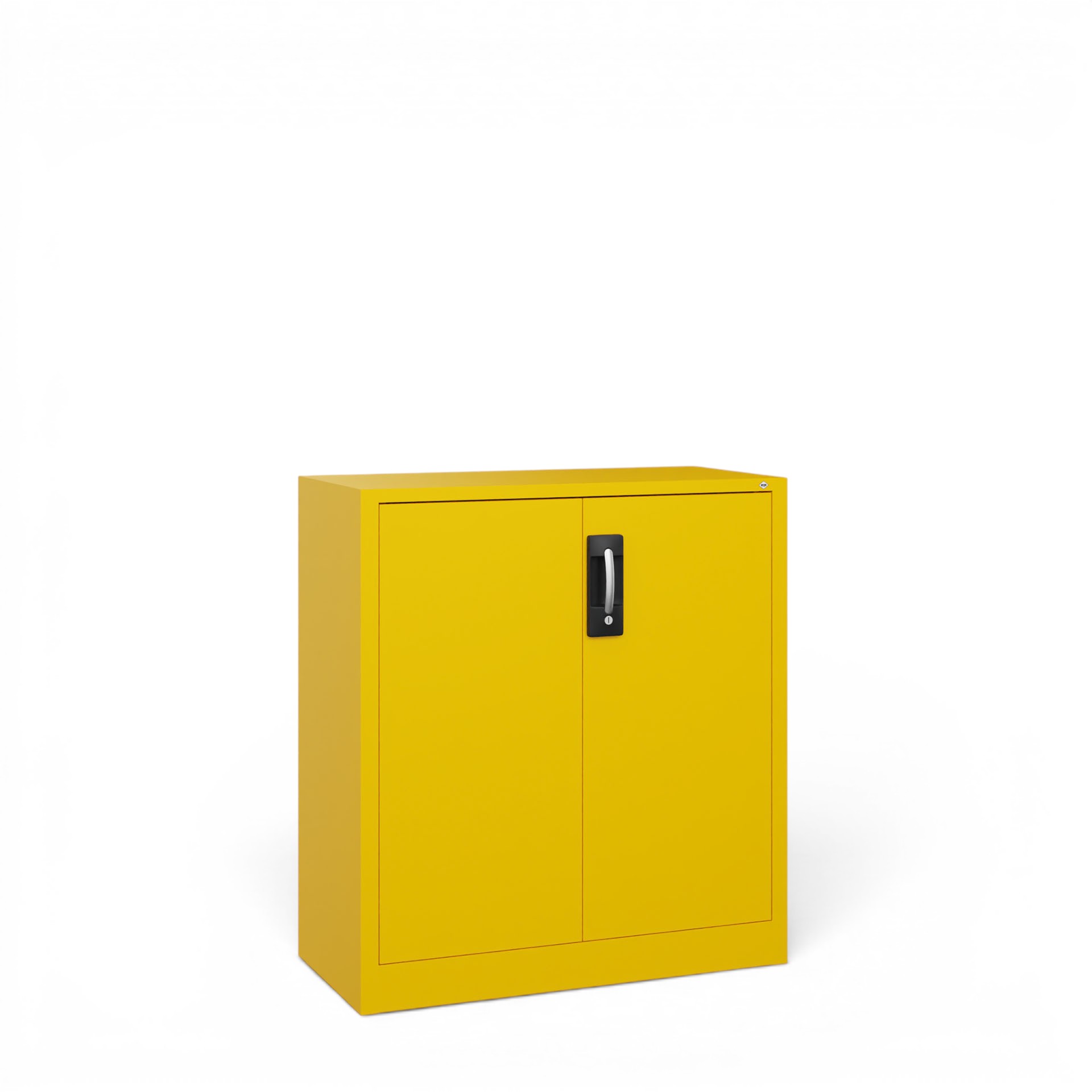 Image of Metallschrank C+P Acurado , Gelb, mit Schlüssel, 93 x 100 x 40 cm, Neu - Perfekt auch als Aktenschrank