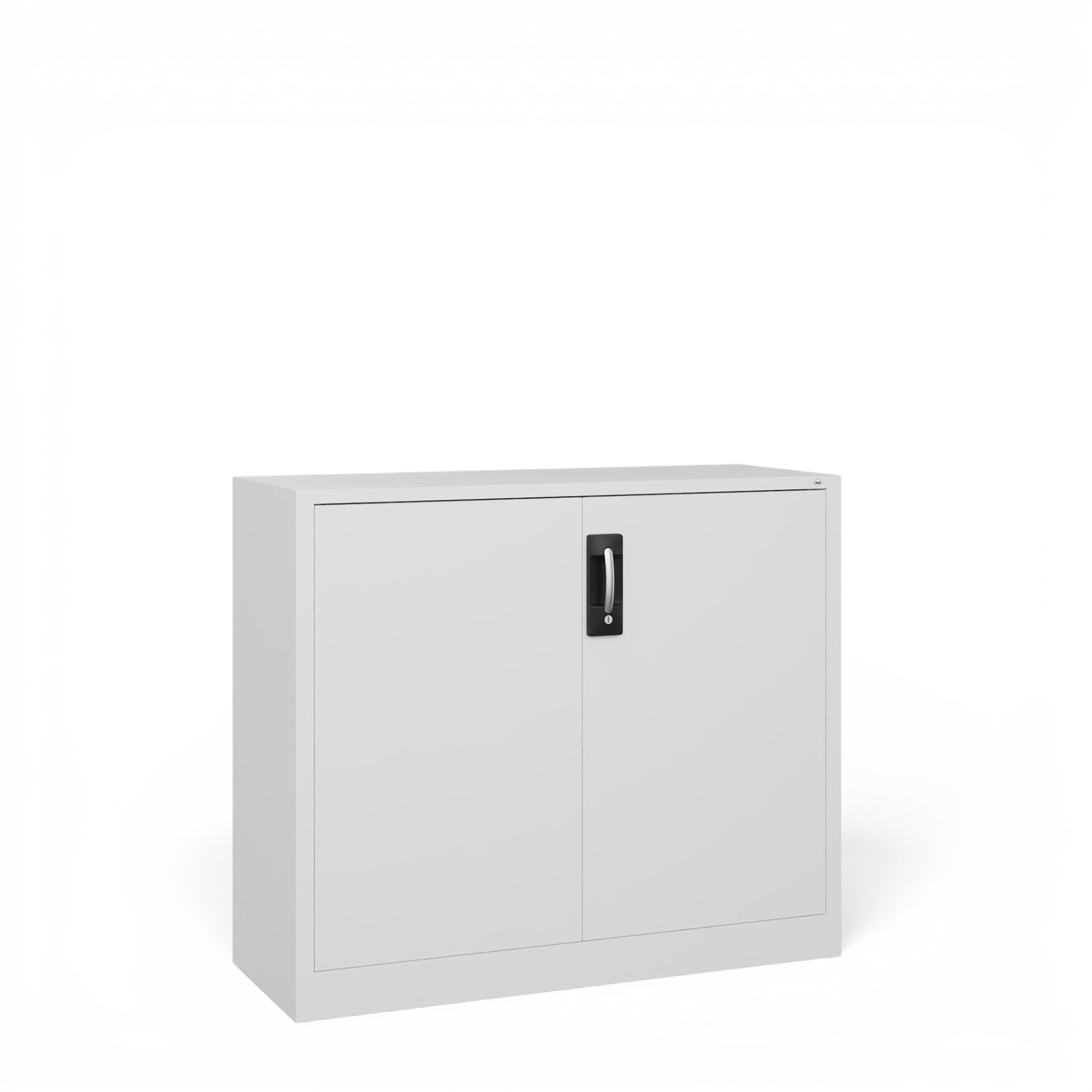 Image of Metallschrank C+P Acurado , Weiss, mit Schlüssel, 120 x 100 x 40 cm, Neu - Perfekt auch als Aktenschrank