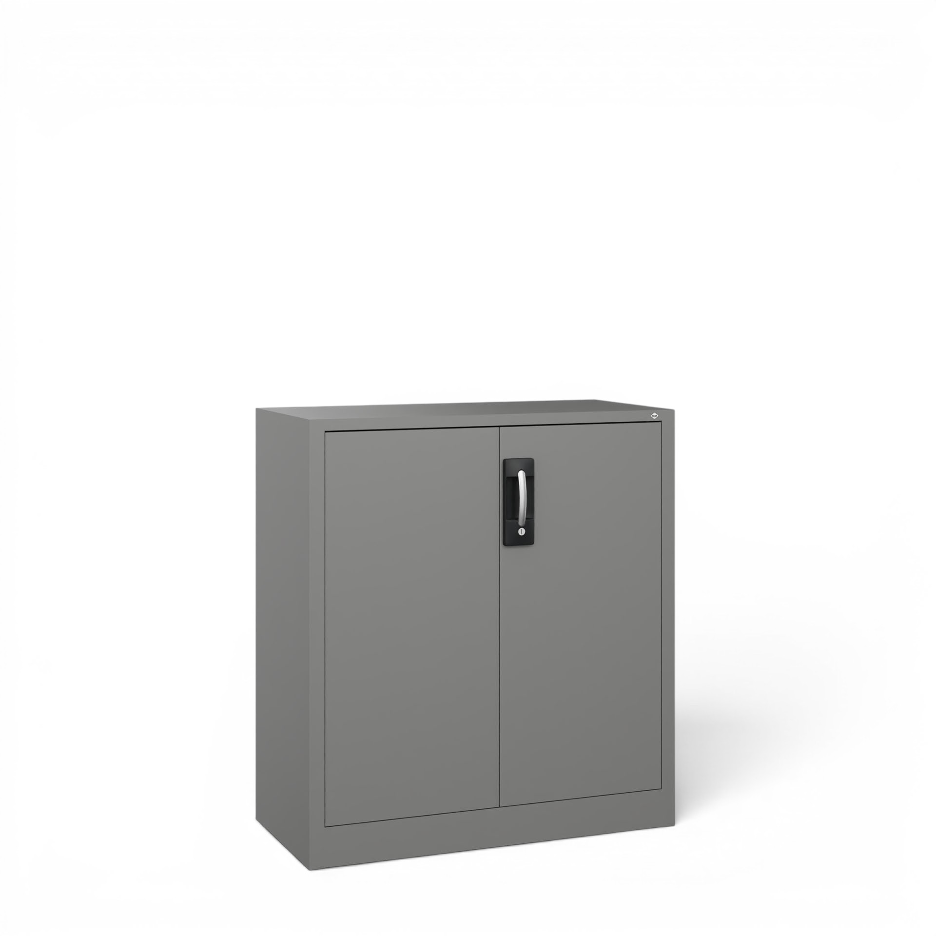 Image of Metallschrank C+P Acurado , Stahlgrau, mit Schlüssel, 93 x 100 x 40 cm, Neu - Perfekt auch als Aktenschrank