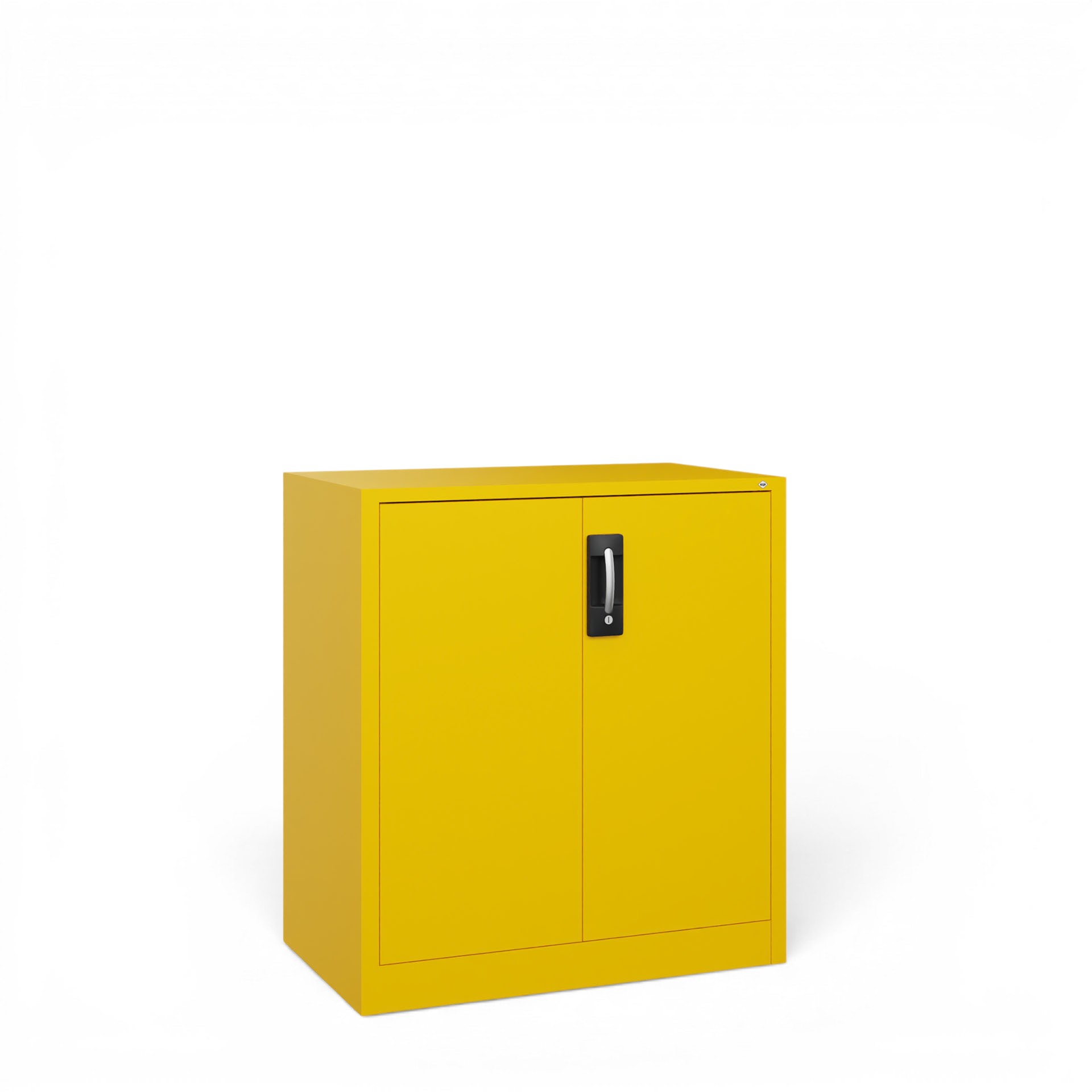 Image of Metallschrank C+P Acurado , Gelb, mit Schlüssel, 93 x 100 x 50 cm, Neu - Perfekt auch als Aktenschrank