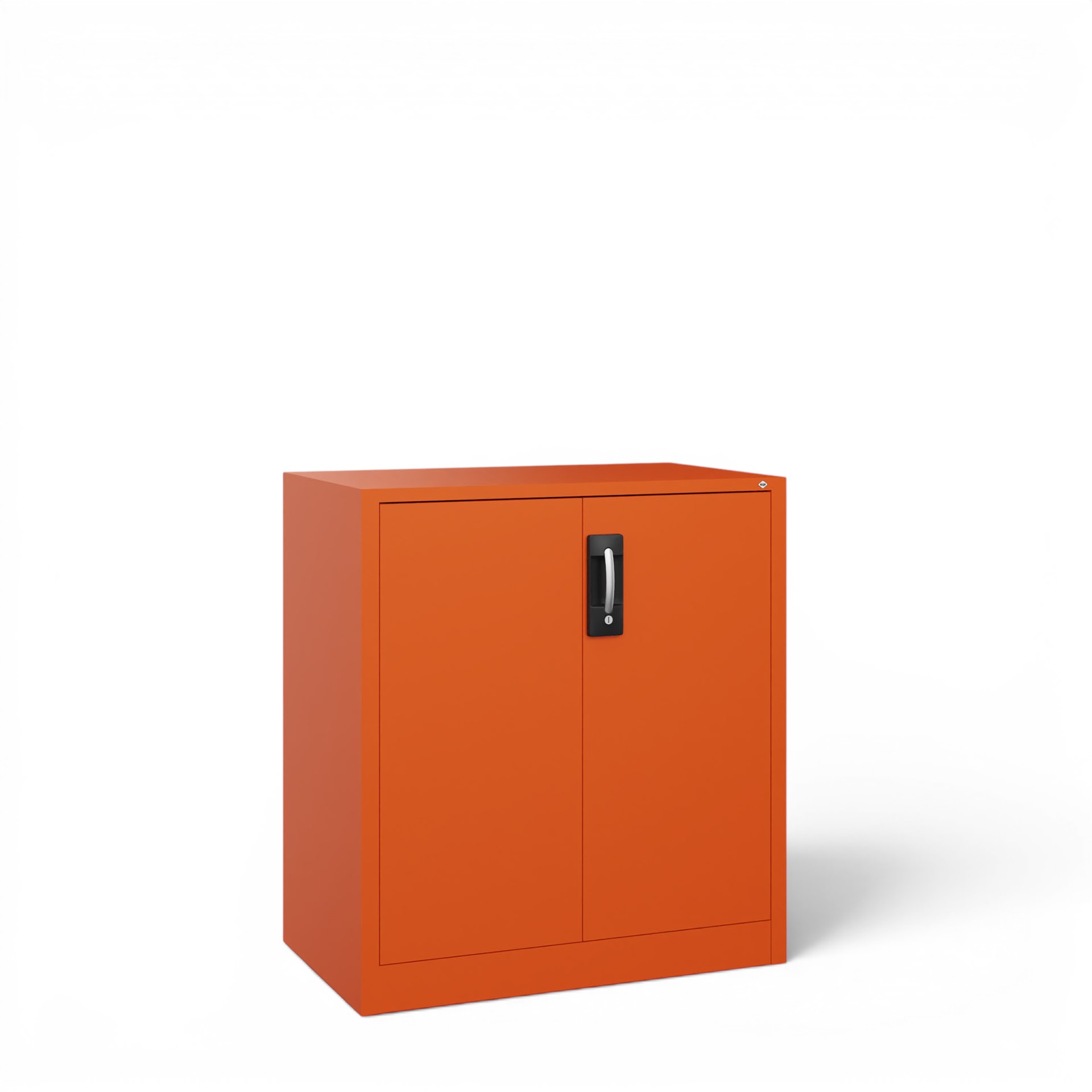 Image of Metallschrank C+P Acurado , Orange, mit Schlüssel, 93 x 100 x 50 cm, Neu - Perfekt auch als Aktenschrank
