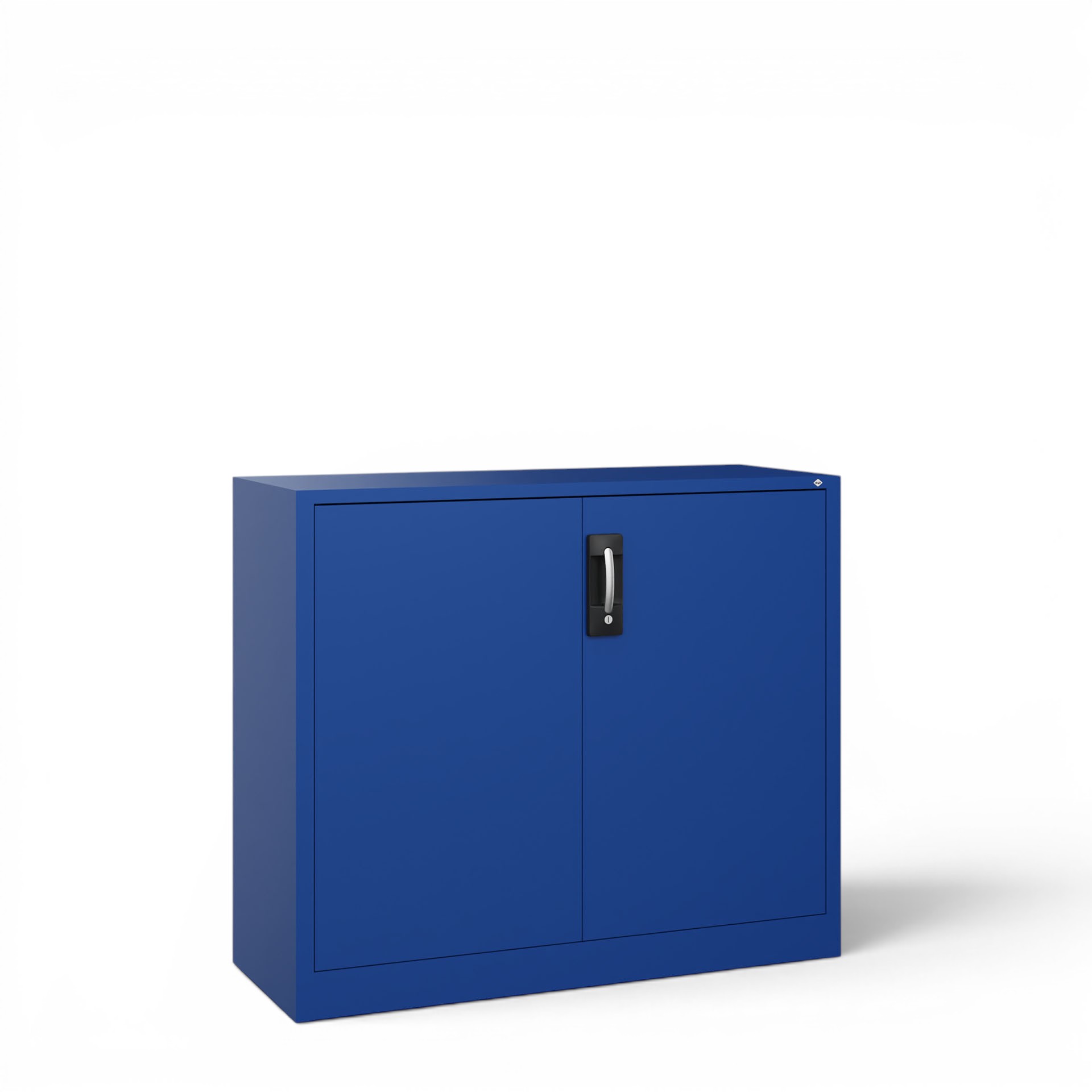 Image of Metallschrank C+P Acurado , Enzianblau, mit Schlüssel, 120 x 100 x 40 cm, Neu - Perfekt auch als Aktenschrank