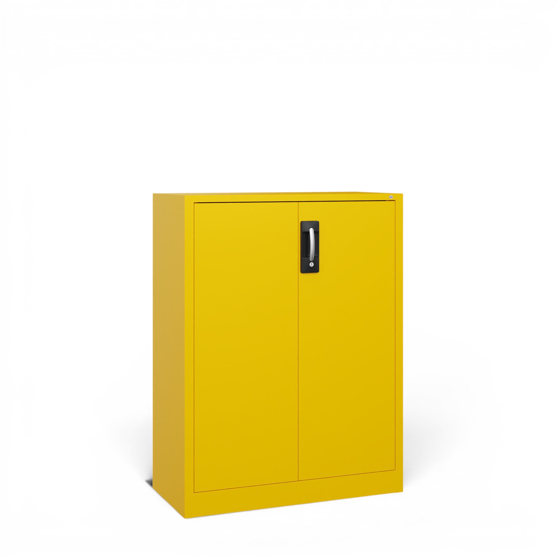 Image of Metallschrank C+P Acurado , Gelb, mit Schlüssel, 93 x 120 x 40 cm, Neu - Perfekt auch als Aktenschrank