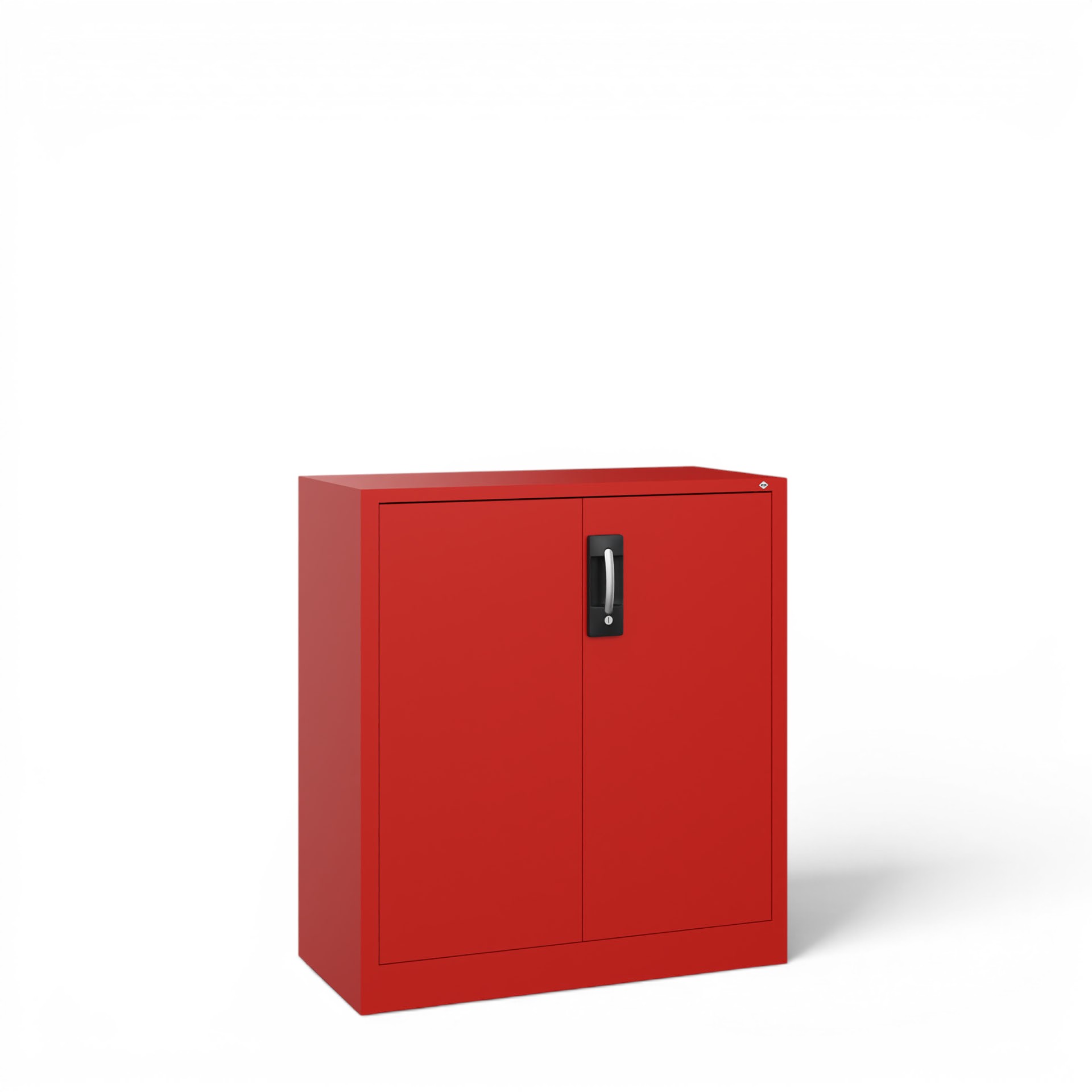 Image of Metallschrank C+P Acurado , Rot, mit Schlüssel, 93 x 100 x 40 cm, Neu - Perfekt auch als Aktenschrank