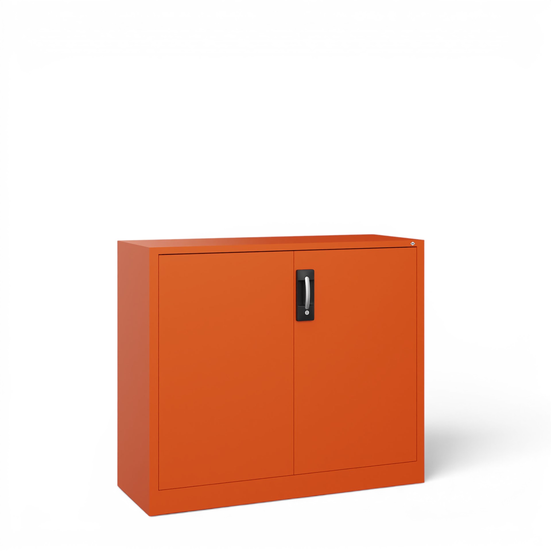 Image of Metallschrank C+P Acurado , Orange, mit Schlüssel, 120 x 100 x 40 cm, Neu - Perfekt auch als Aktenschrank