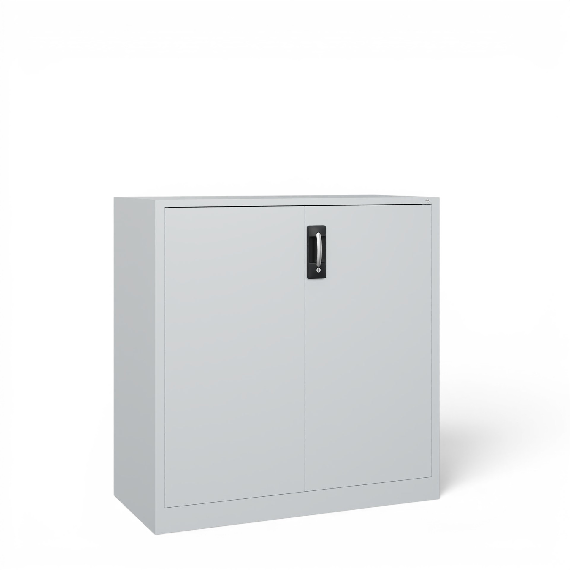Image of Metallschrank C+P Acurado , Lichtgrau, mit Schlüssel, 120 x 120 x 50 cm, Neu - Perfekt auch als Aktenschrank