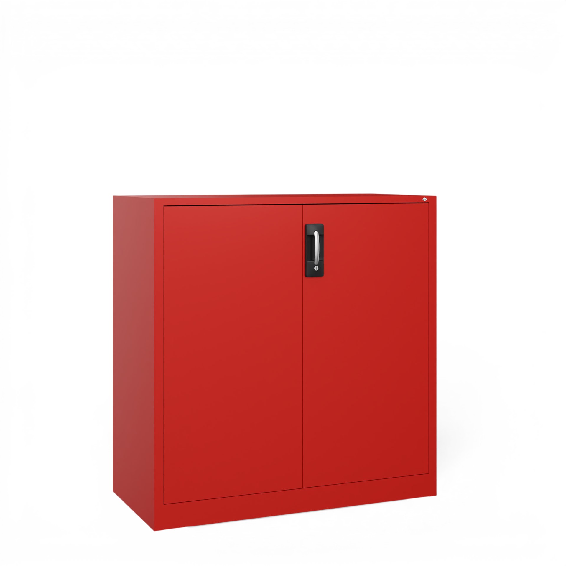 Image of Metallschrank C+P Acurado , Rot, mit Schlüssel, 120 x 120 x 50 cm, Neu - Perfekt auch als Aktenschrank