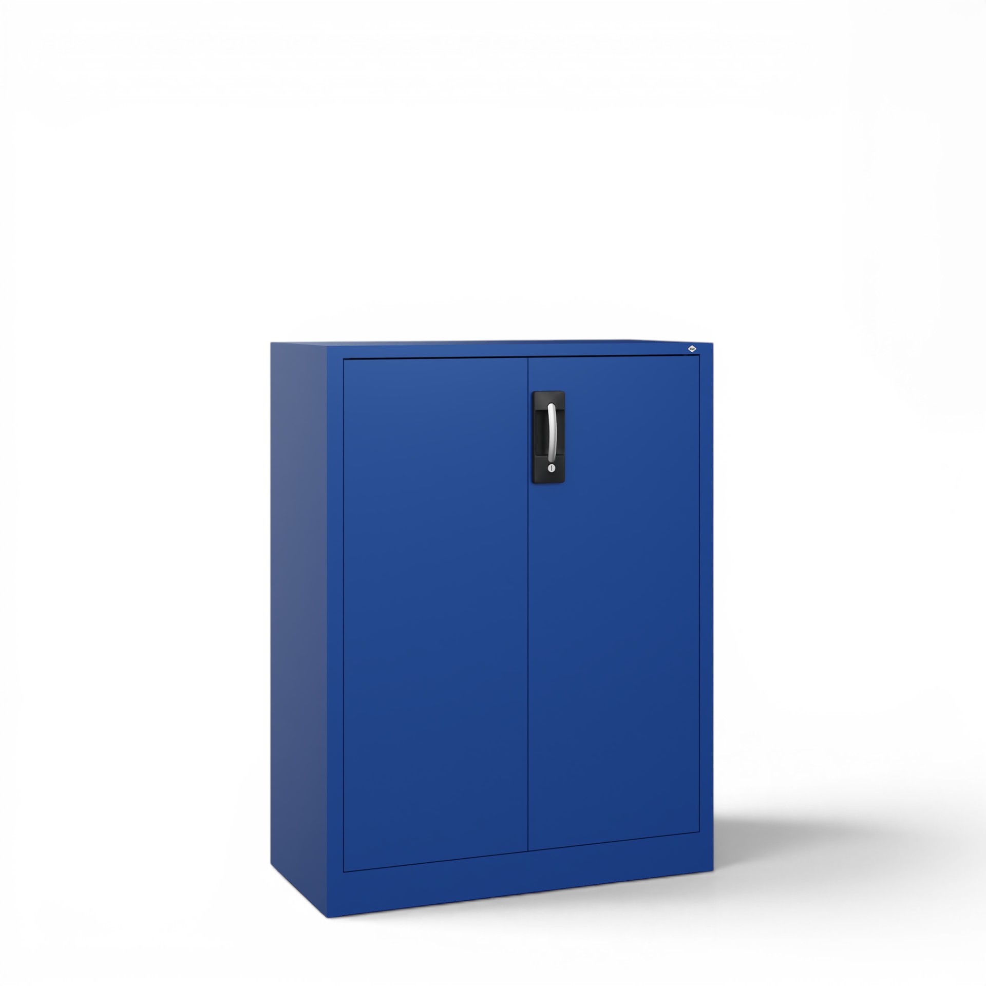 Image of Metallschrank C+P Acurado , Enzianblau, mit Schlüssel, 93 x 120 x 40 cm, Neu - Perfekt auch als Aktenschrank