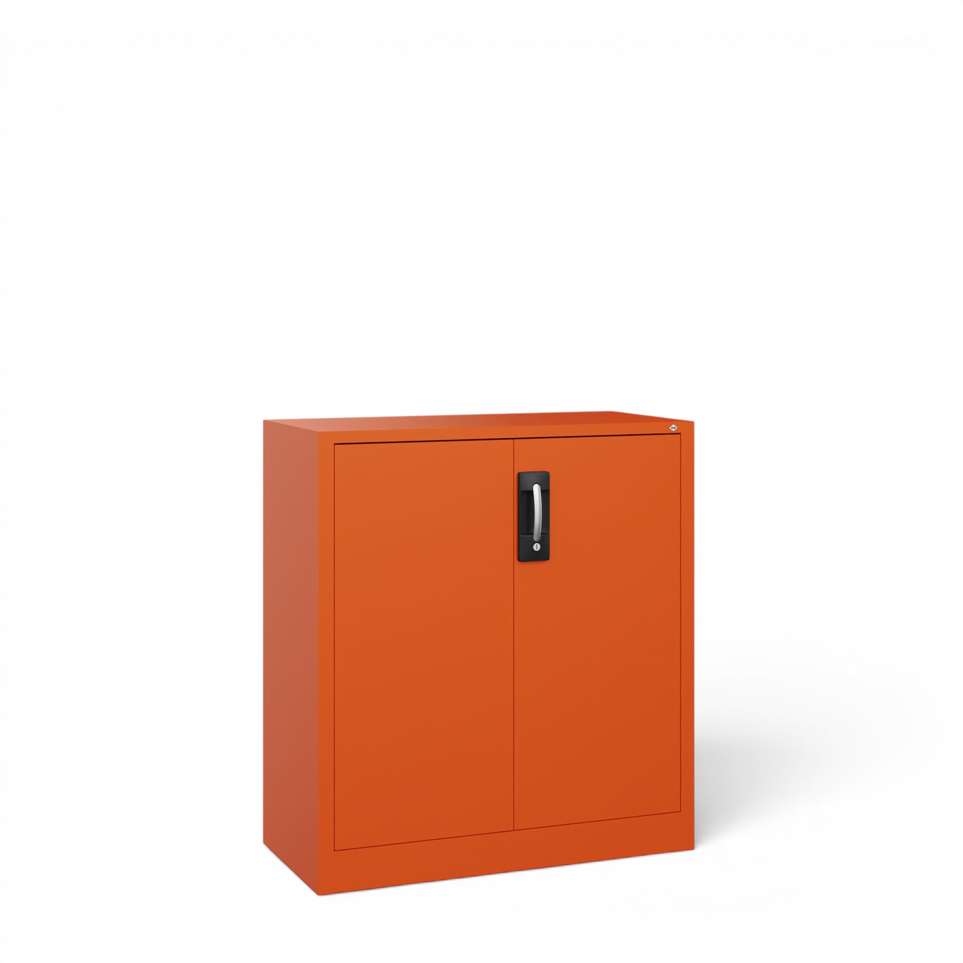 Image of Metallschrank C+P Acurado , Orange, mit Schlüssel, 93 x 100 x 40 cm, Neu - Perfekt auch als Aktenschrank