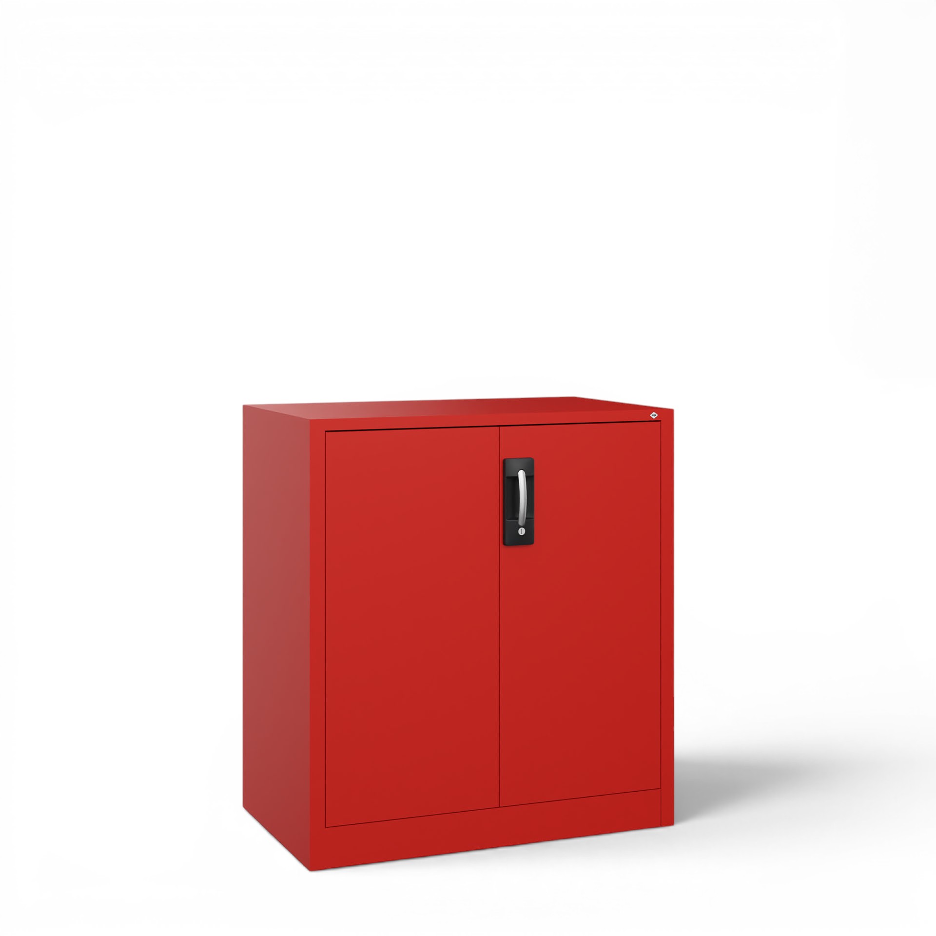 Image of Metallschrank C+P Acurado , Rot, mit Schlüssel, 93 x 100 x 50 cm, Neu - Perfekt auch als Aktenschrank