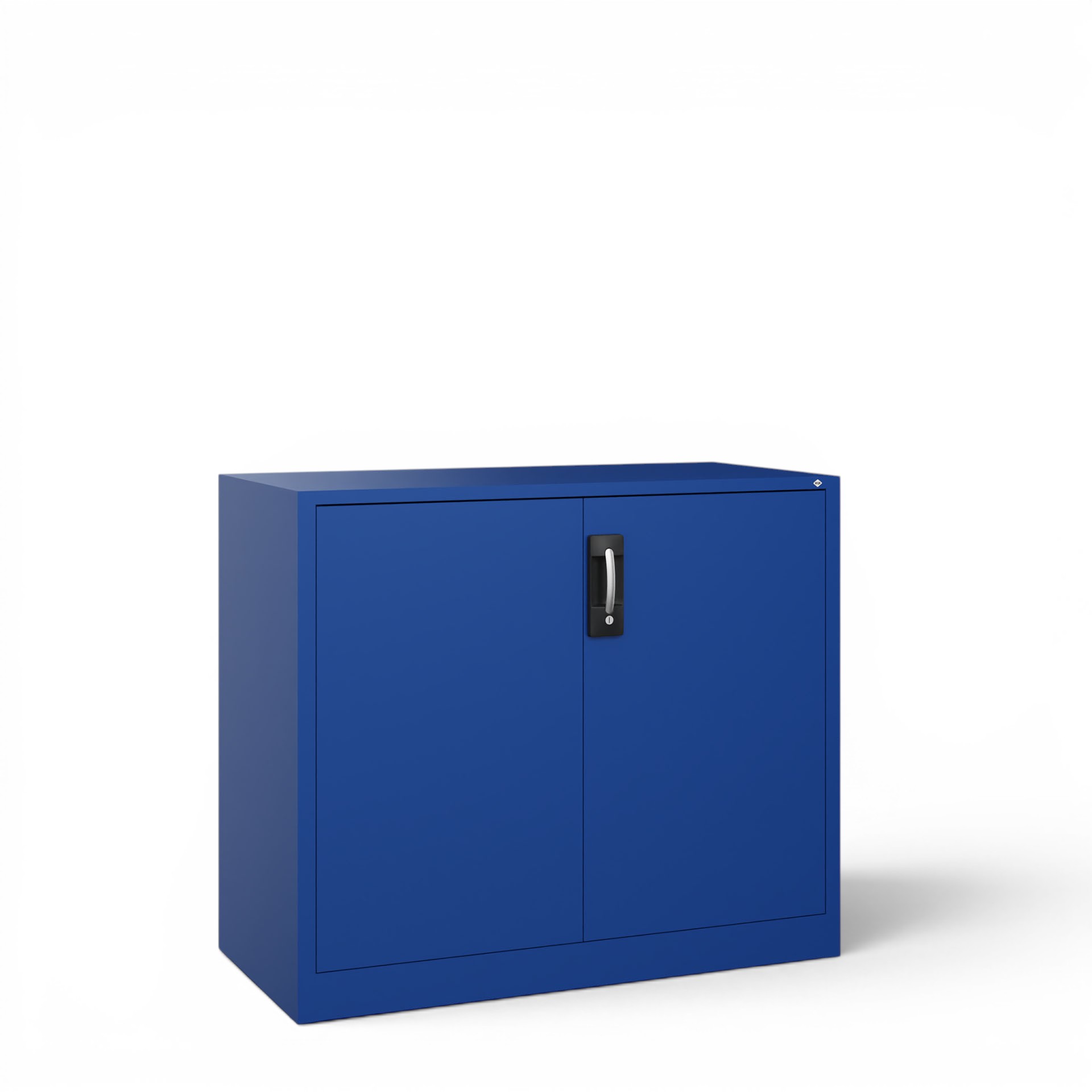 Image of Metallschrank C+P Acurado , Enzianblau, mit Schlüssel, 120 x 100 x 50 cm, Neu - Perfekt auch als Aktenschrank