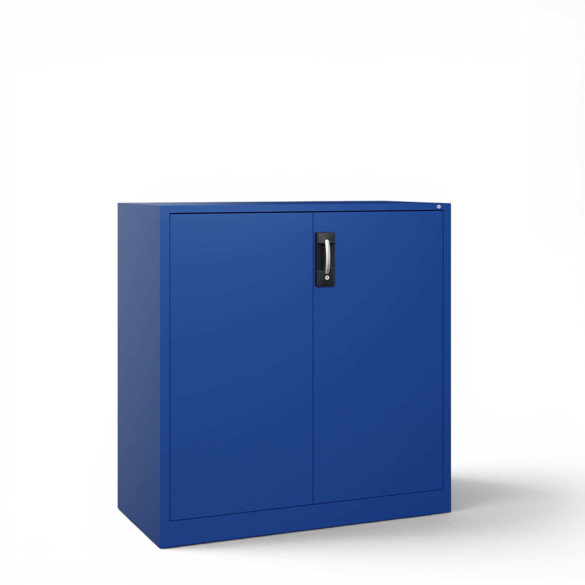 Image of Metallschrank C+P Acurado , Enzianblau, mit Schlüssel, 120 x 120 x 50 cm, Neu - Perfekt auch als Aktenschrank