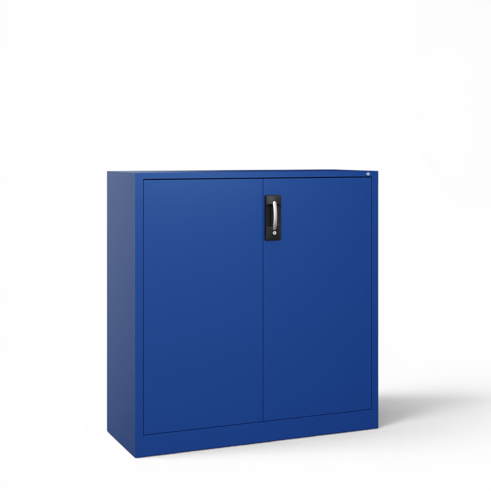 Image of Metallschrank C+P Acurado , Enzianblau, mit Schlüssel, 120 x 120 x 40 cm, Neu - Perfekt auch als Aktenschrank