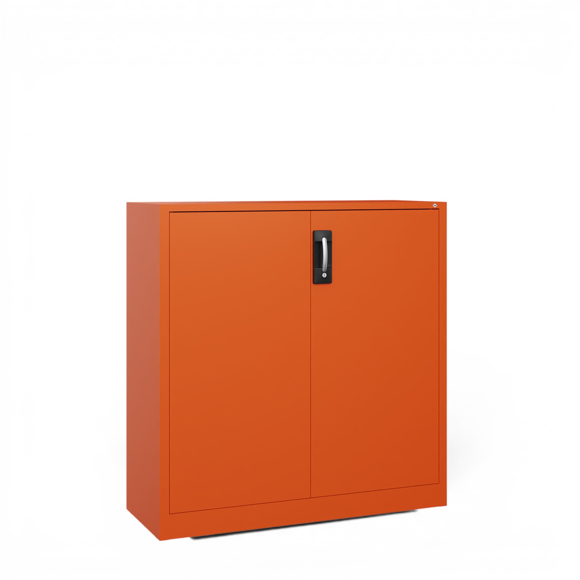 Image of Metallschrank C+P Acurado , Orange, mit Schlüssel, 120 x 120 x 40 cm, Neu - Perfekt auch als Aktenschrank