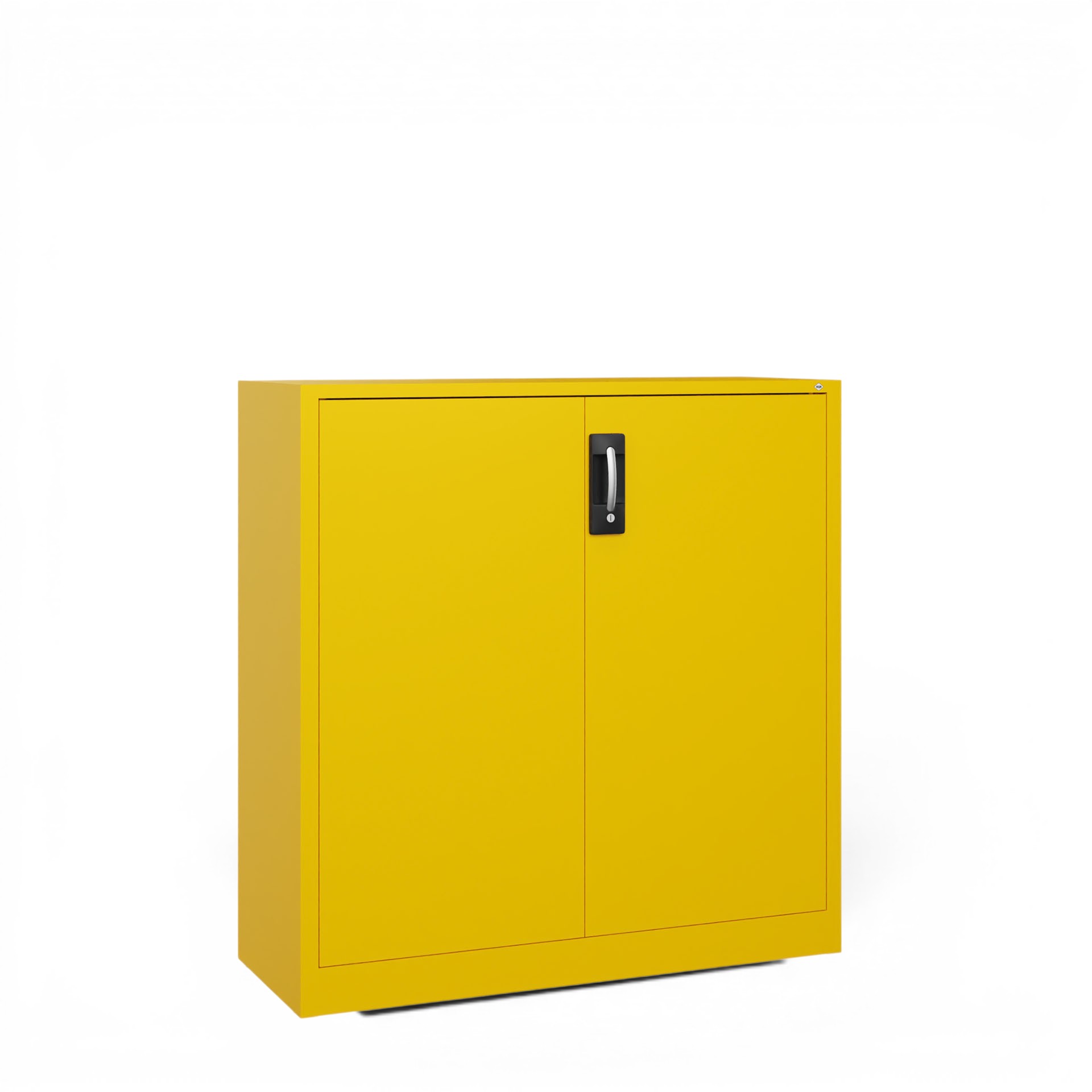 Image of Metallschrank C+P Acurado , Gelb, mit Schlüssel, 120 x 120 x 40 cm, Neu - Perfekt auch als Aktenschrank