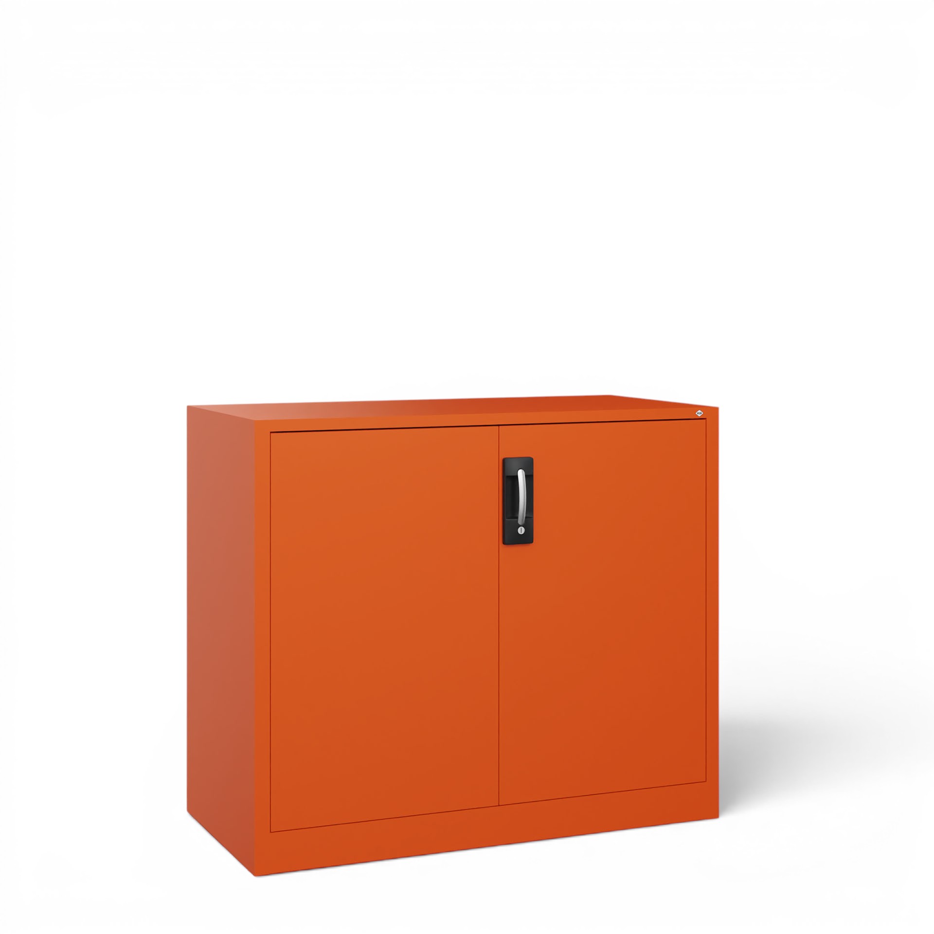 Image of Metallschrank C+P Acurado , Orange, mit Schlüssel, 120 x 100 x 50 cm, Neu - Perfekt auch als Aktenschrank