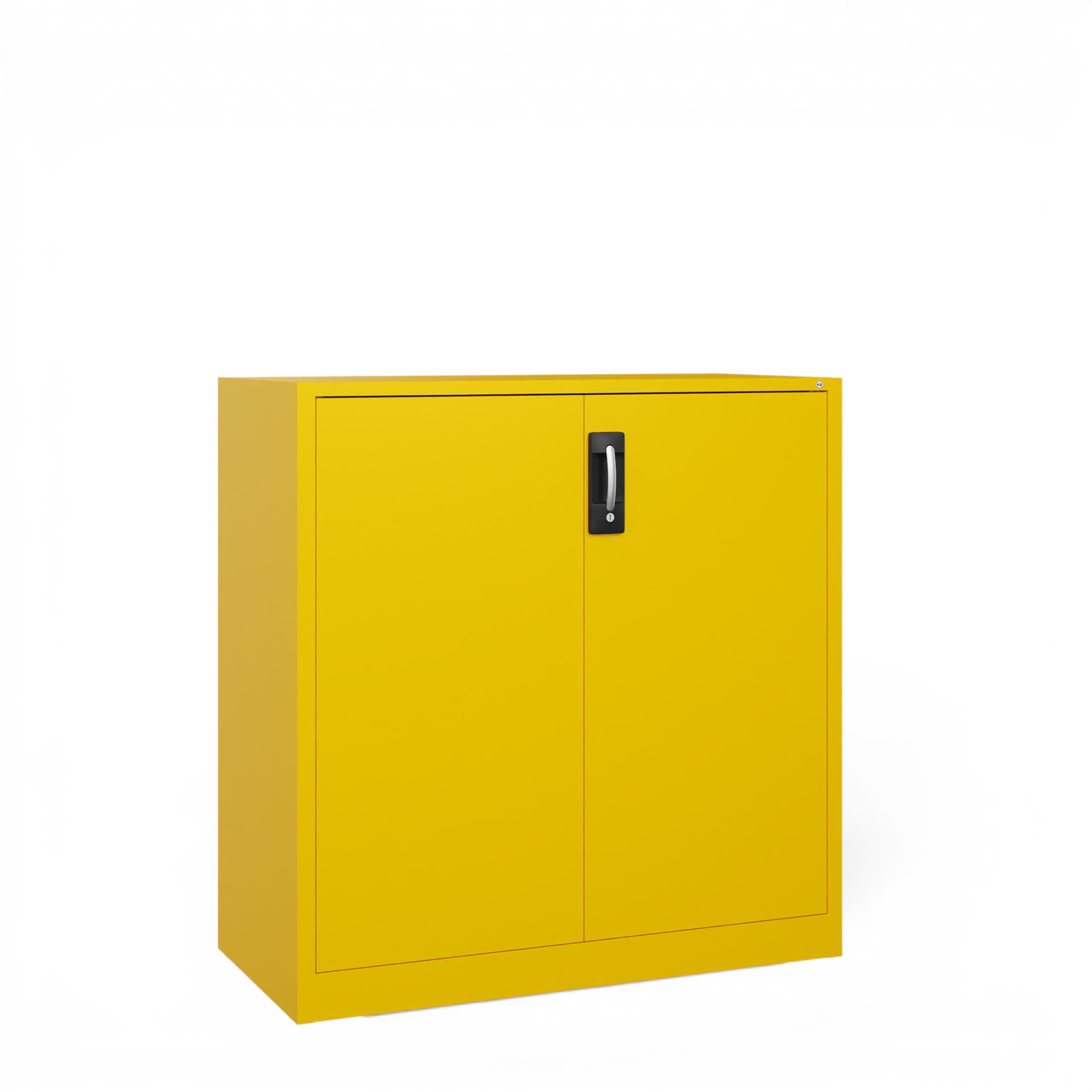 Image of Metallschrank C+P Acurado , Gelb, mit Schlüssel, 120 x 120 x 50 cm, Neu - Perfekt auch als Aktenschrank