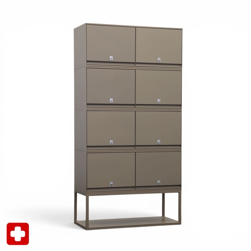 Schliessfachschrank Lista LO (Braun)
