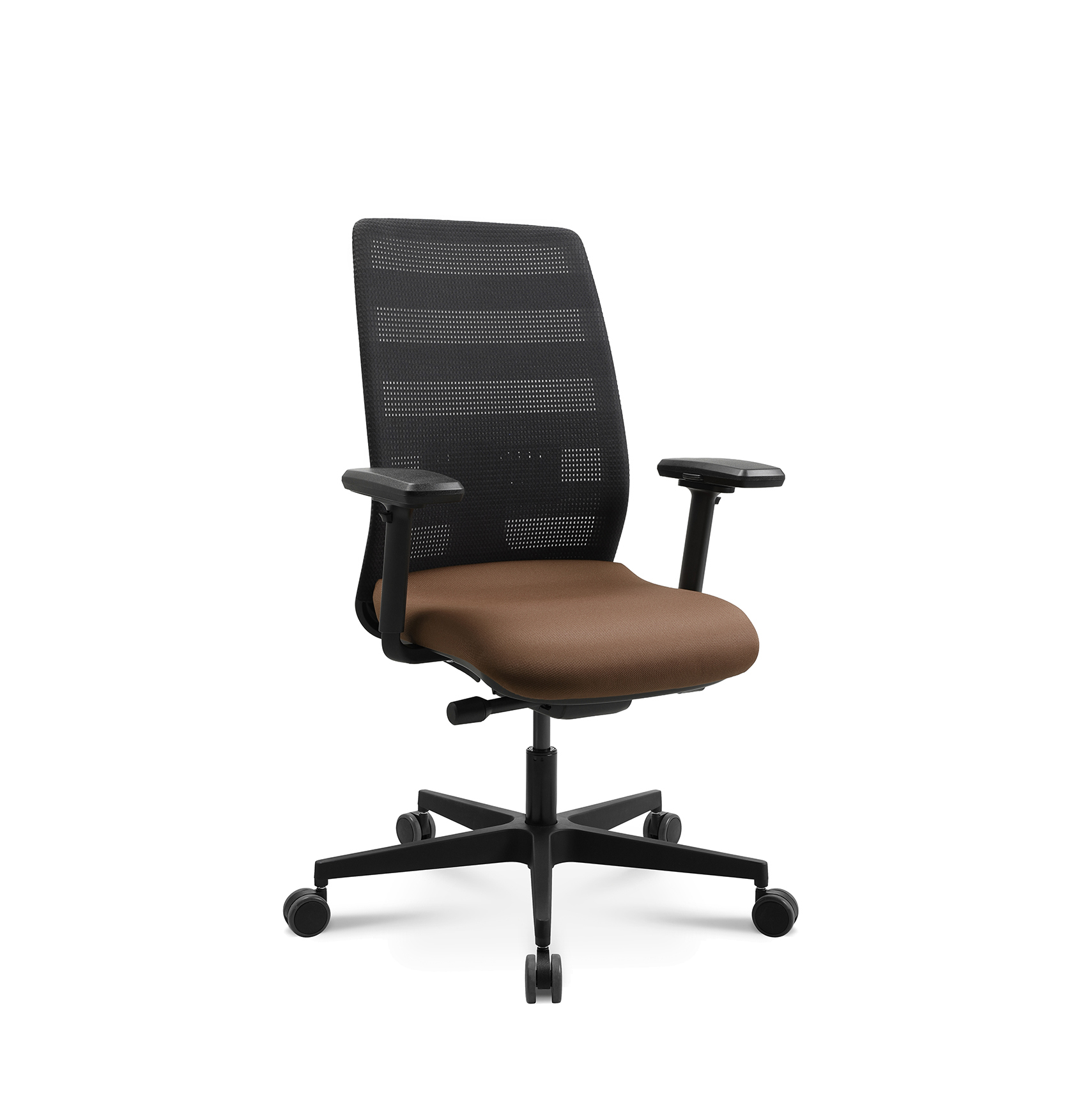 Image of Bürostuhl Tradingzone Air 3 mit 3D Armlehnen Braun, Neu, Ergonomischer Stuhl - ideal für flexibles Arbeiten