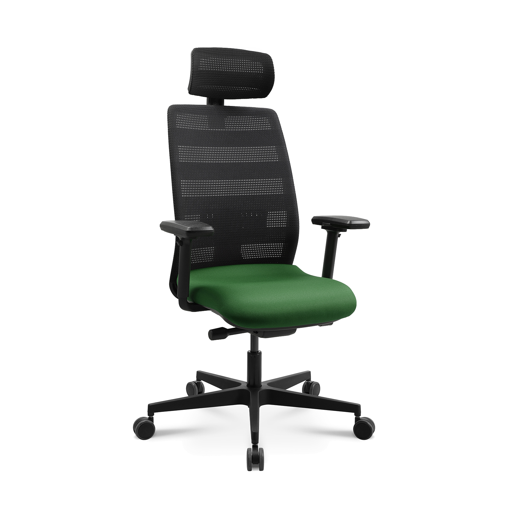 Image of Bürostuhl Tradingzone Air 3 mit Kopfstütze & mit 3D Armlehnen Grün, Neu, Ergonomischer Stuhl - ideal für flexibles Arbeiten