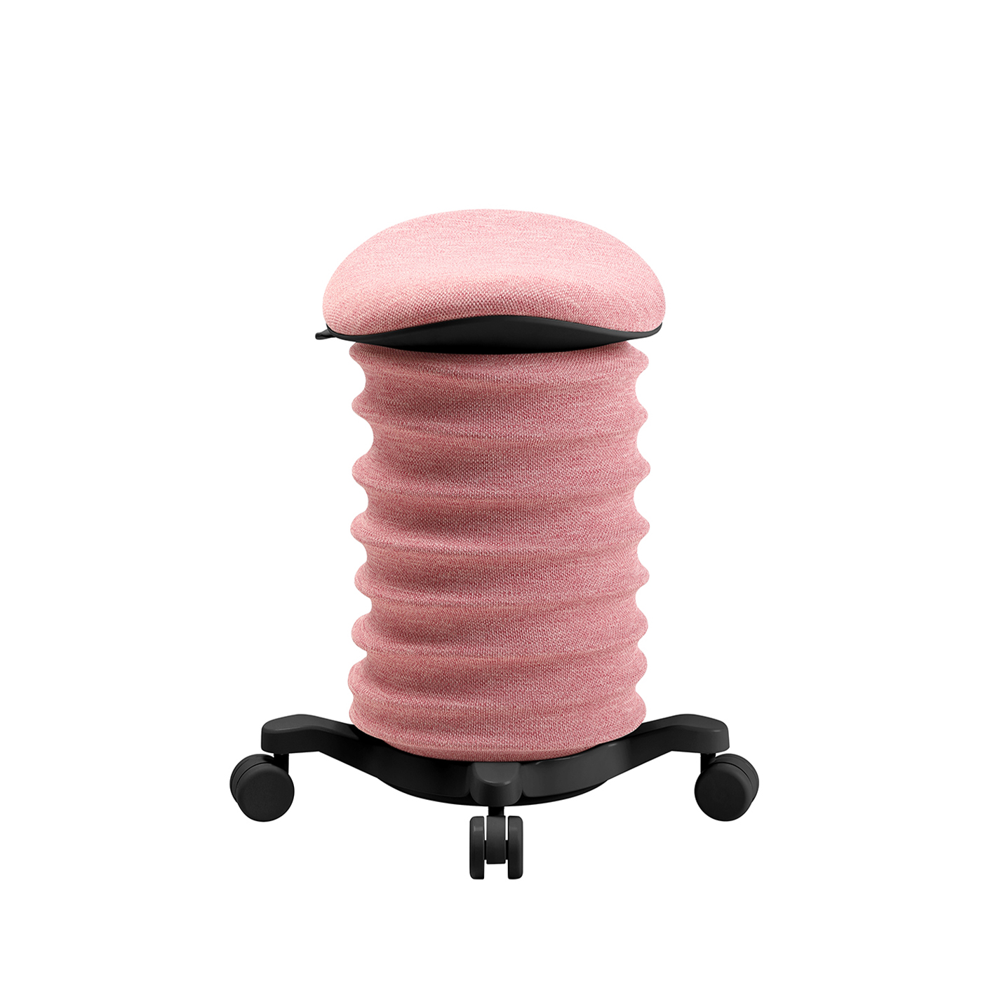Image of Bürohocker Topstar Sitness 4D Rosa/Schwarz, Hartbodenrollen, Dynamisches Sitzen - optimal für gesundes Sitzen
