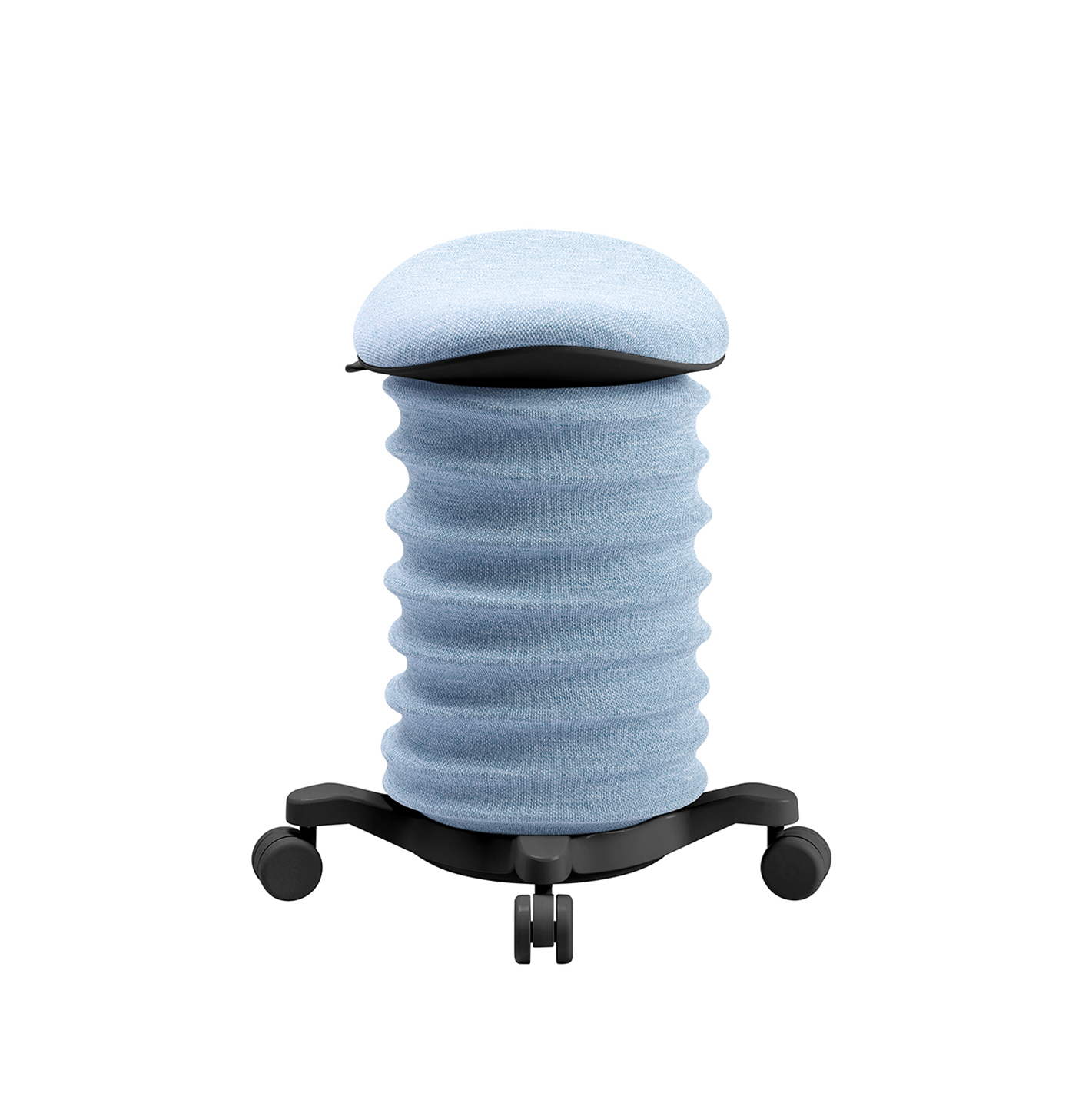 Image of Bürohocker Topstar Sitness 4D Blau/Schwarz, Hartbodenrollen, Dynamisches Sitzen - optimal für gesundes Sitzen