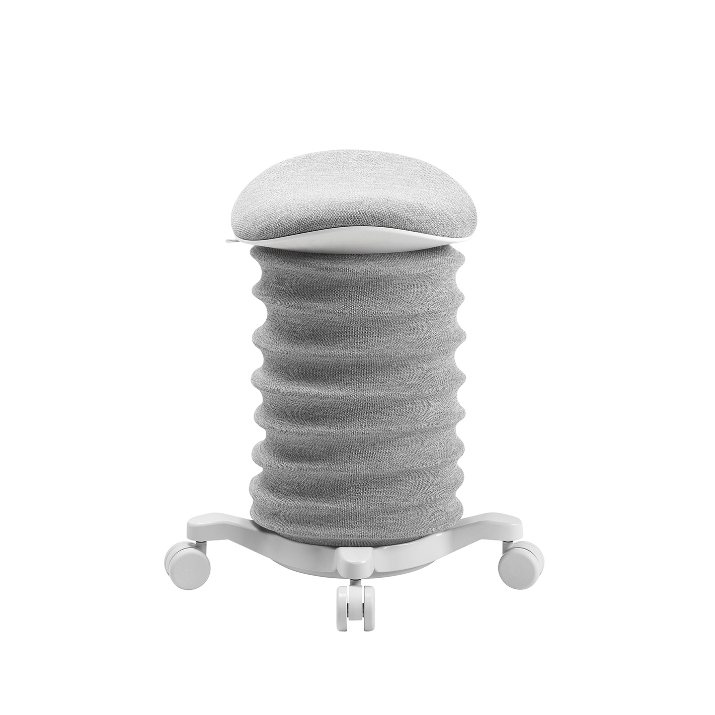 Image of Bürohocker Topstar Sitness 4D Grau/Weiss, Hartbodenrollen, Dynamisches Sitzen - optimal für gesundes Sitzen