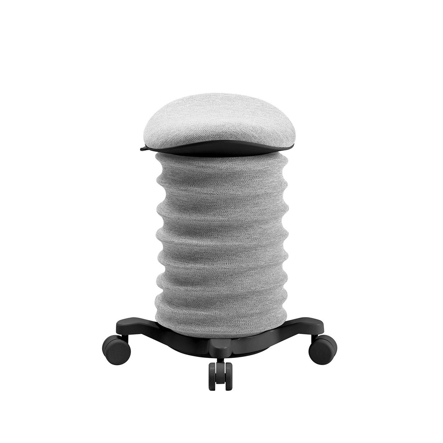 Image of Bürohocker Topstar Sitness 4D Grau/Schwarz, Hartbodenrollen, Dynamisches Sitzen - optimal für gesundes Sitzen