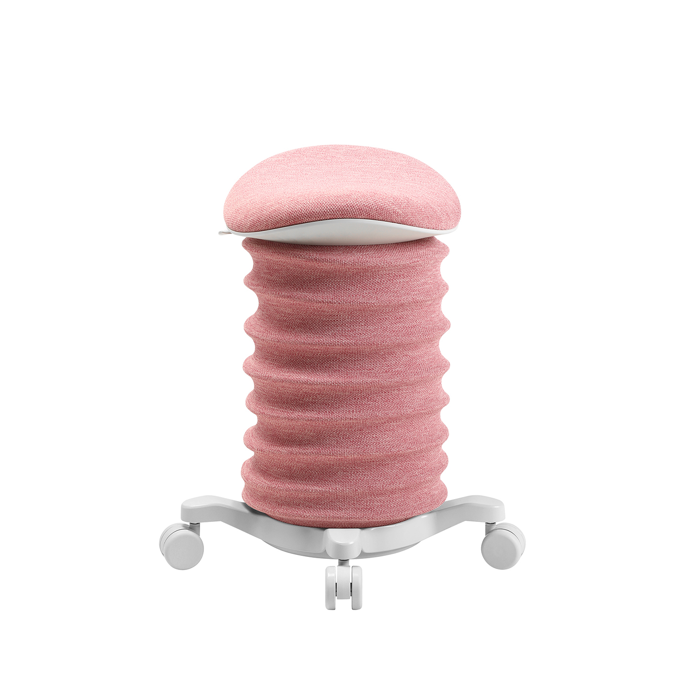Image of Bürohocker Topstar Sitness 4D Rosa/Weiss, Hartbodenrollen, Dynamisches Sitzen - optimal für gesundes Sitzen