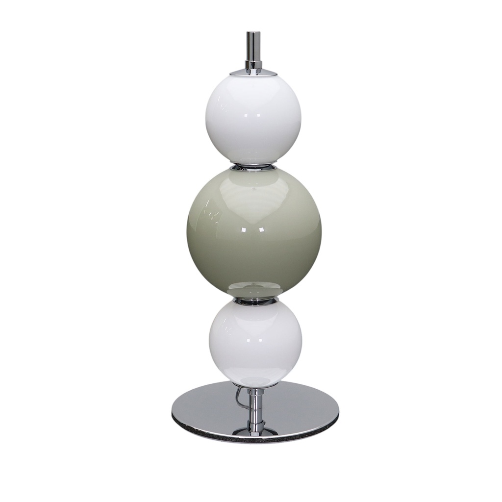 Murano Jupiter Tischlampe  (Cromata, Grau)