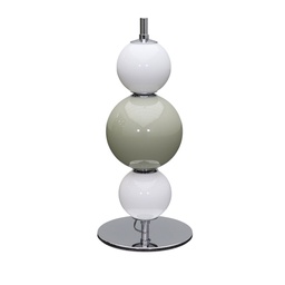 Murano Jupiter Tischlampe  (Cromata, Grau)