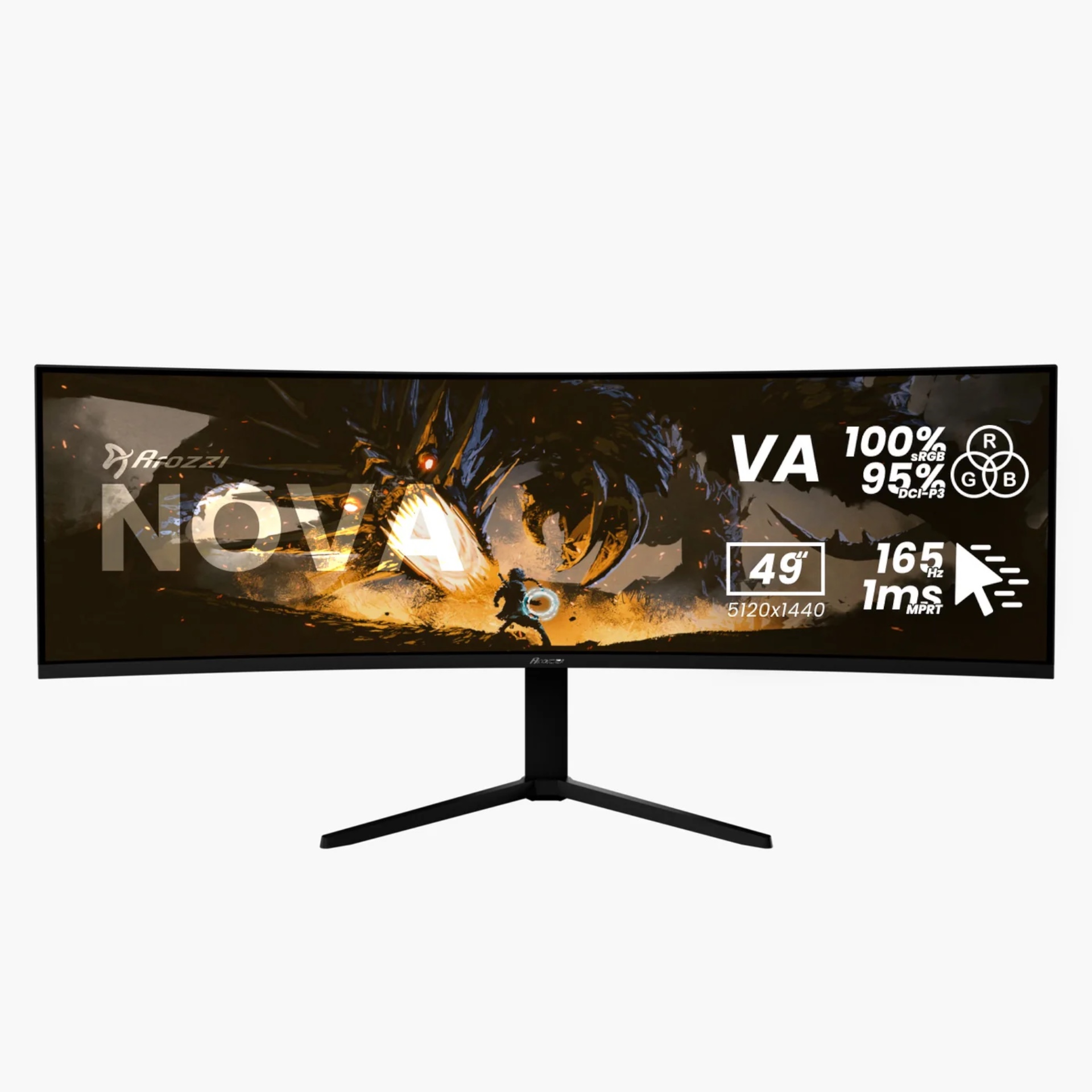 Image of Gaming Monitor Arozzi Nova - Schwarz, Neu