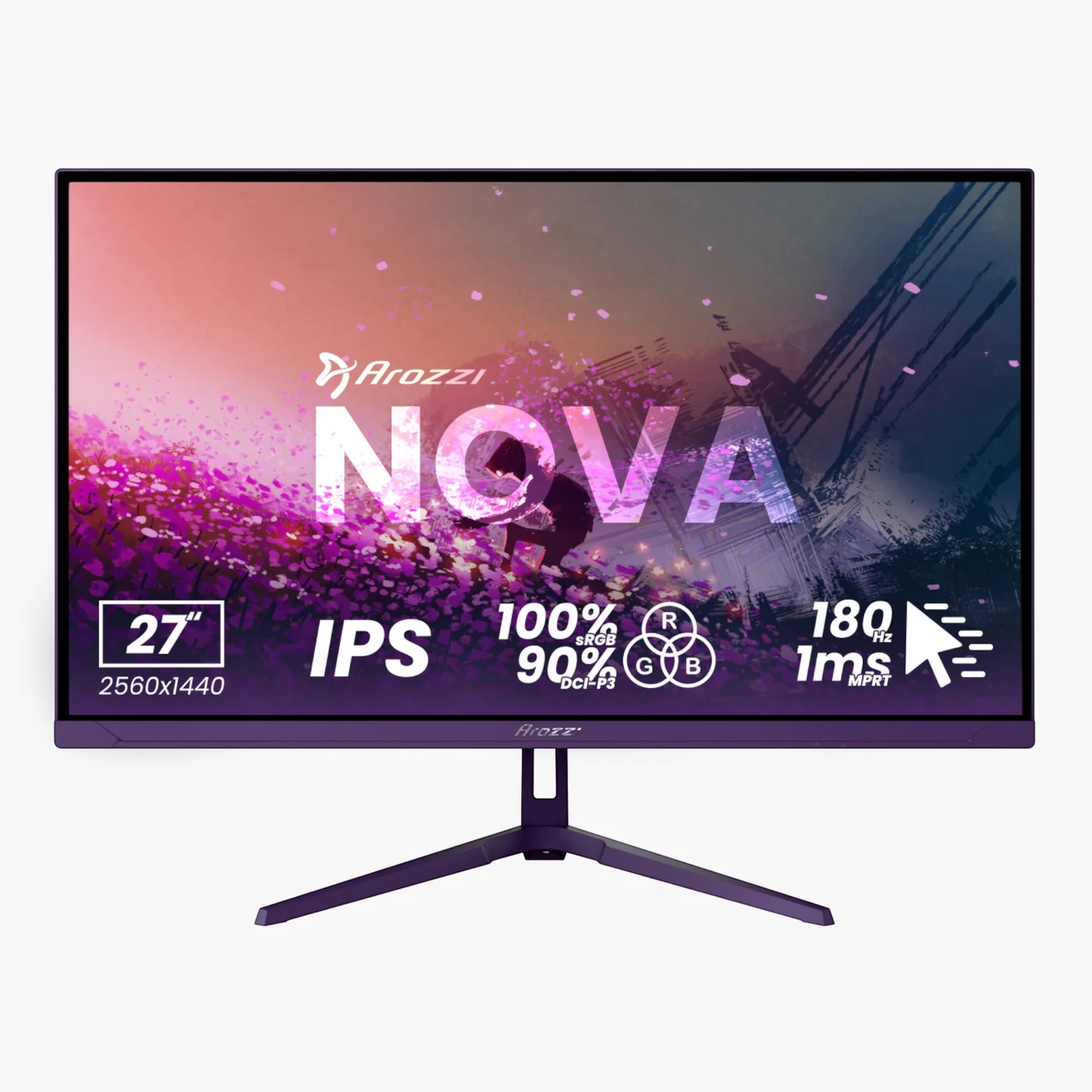 Gaming Monitor Arozzi Nova - Violett, Neu